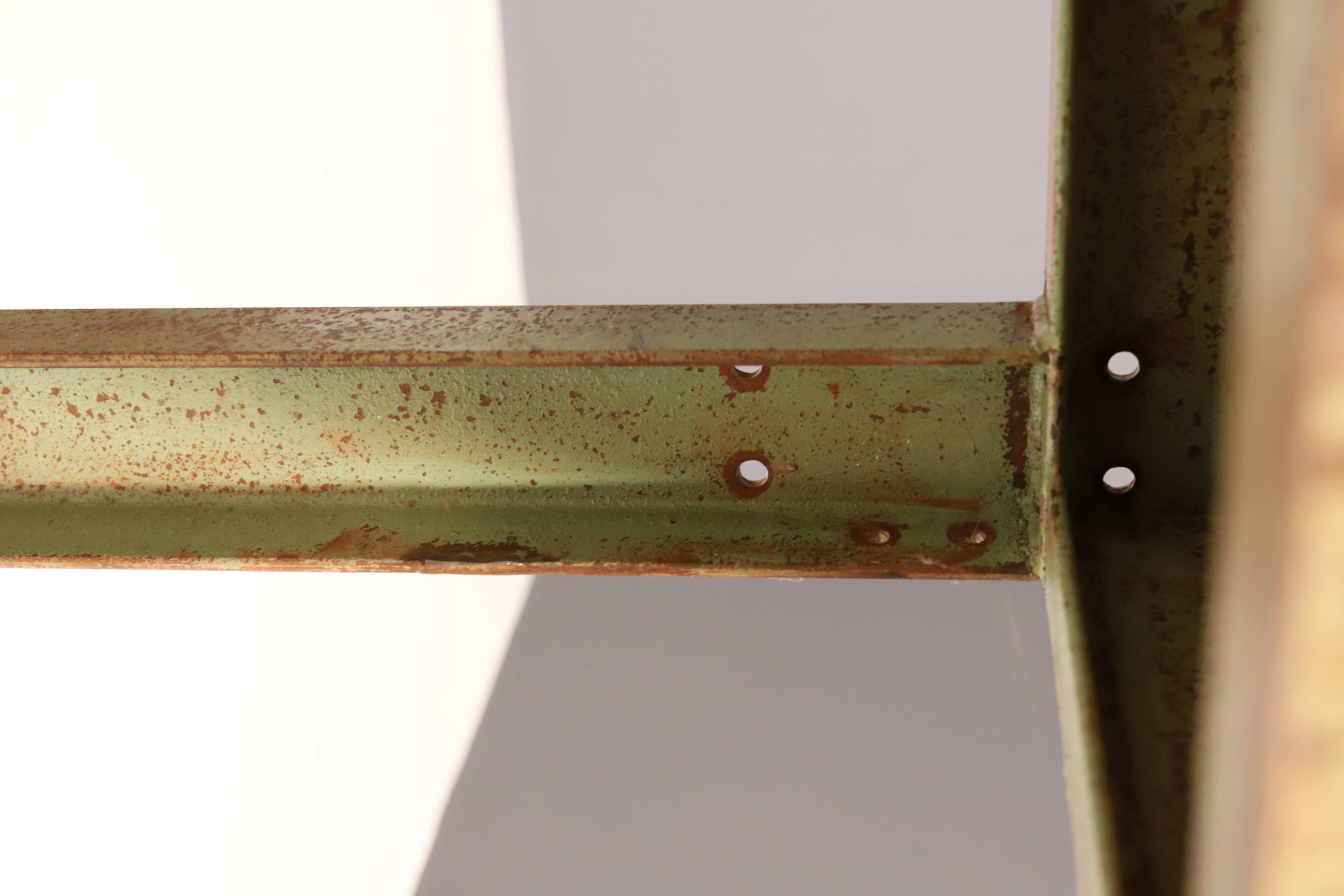 Industrial iron kitchen table from the 1950s, Czechoslovakia For Sale 4