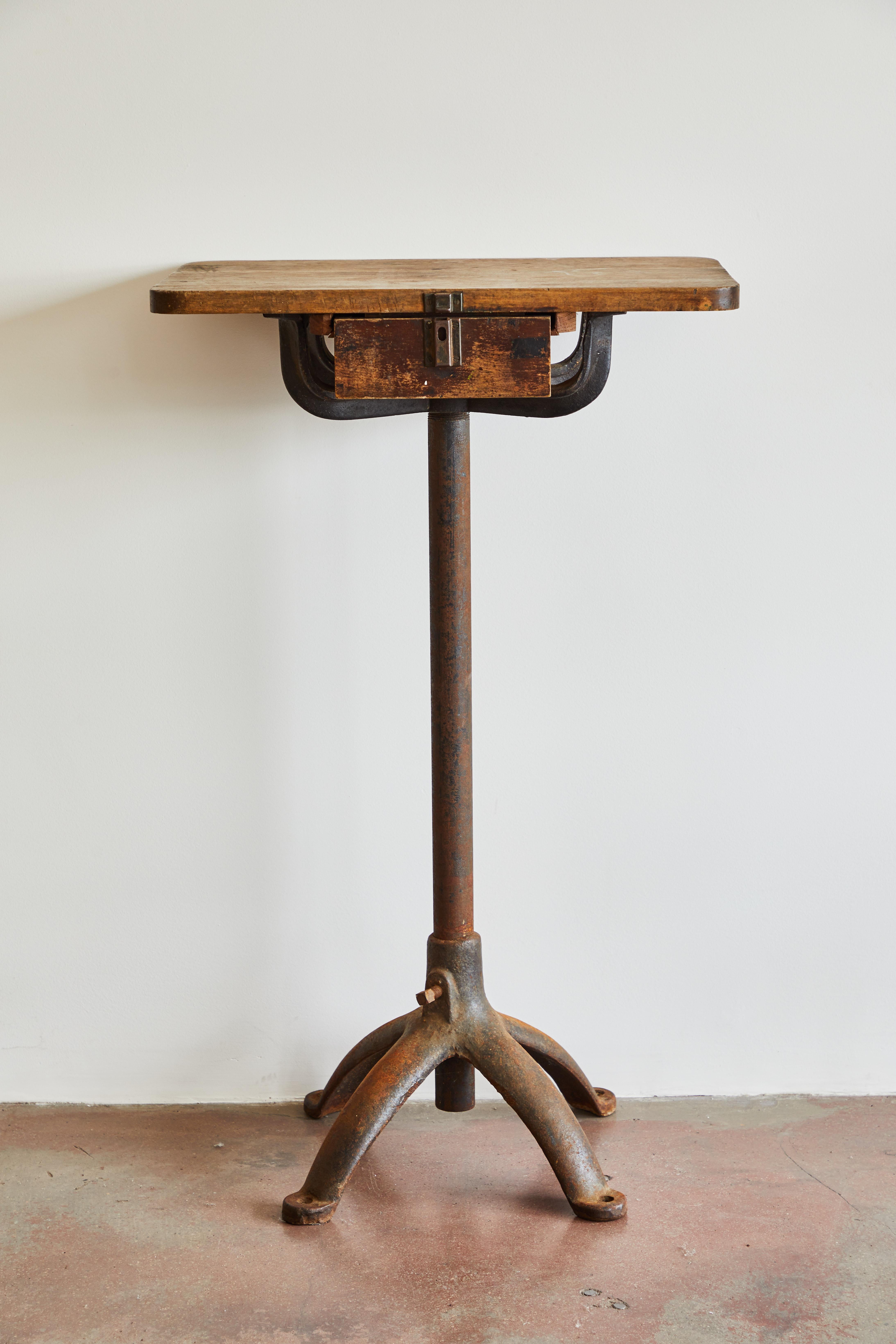 Mid-20th Century Industrial Iron Stand