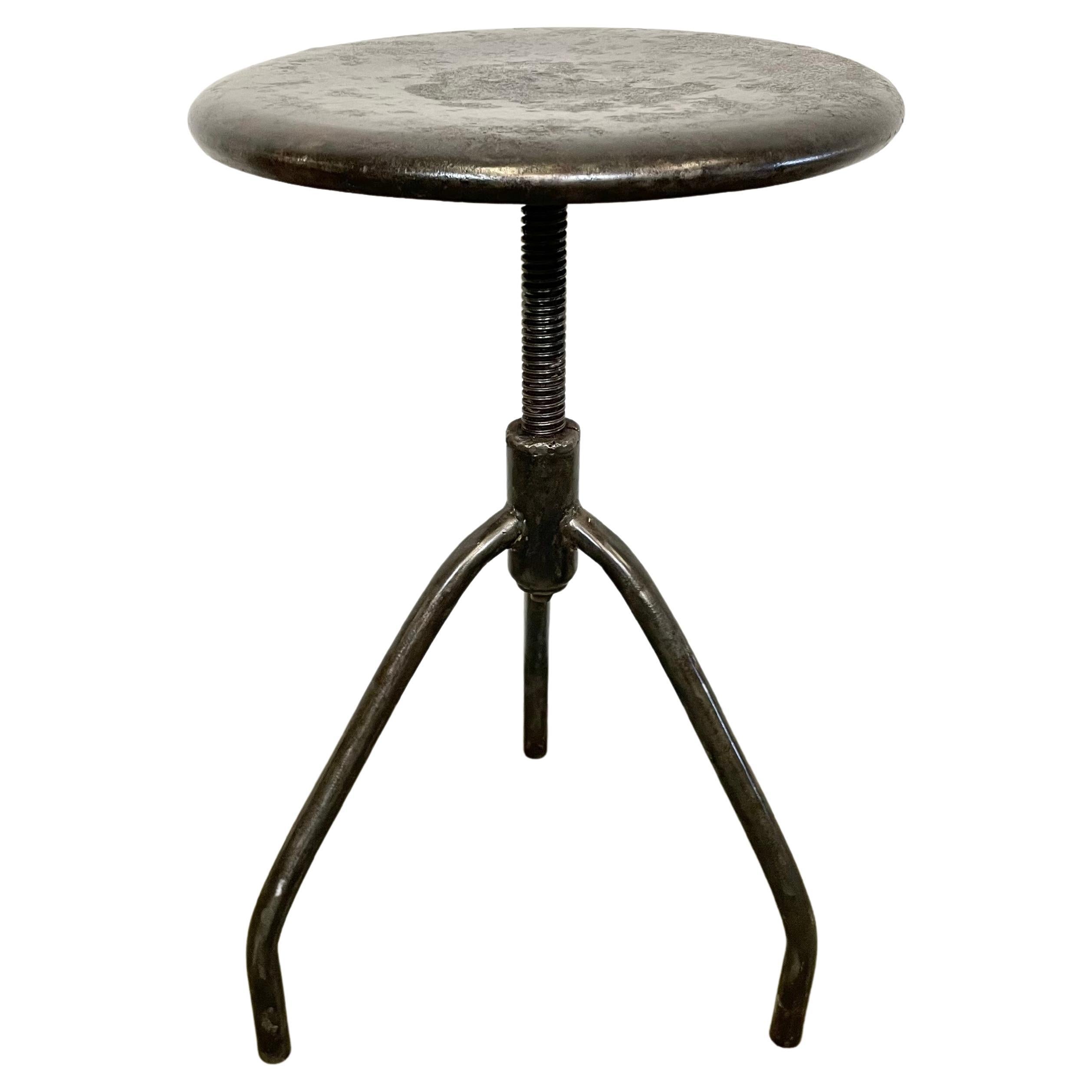 Antique Industrial Cast Iron Stool at 1stDibs