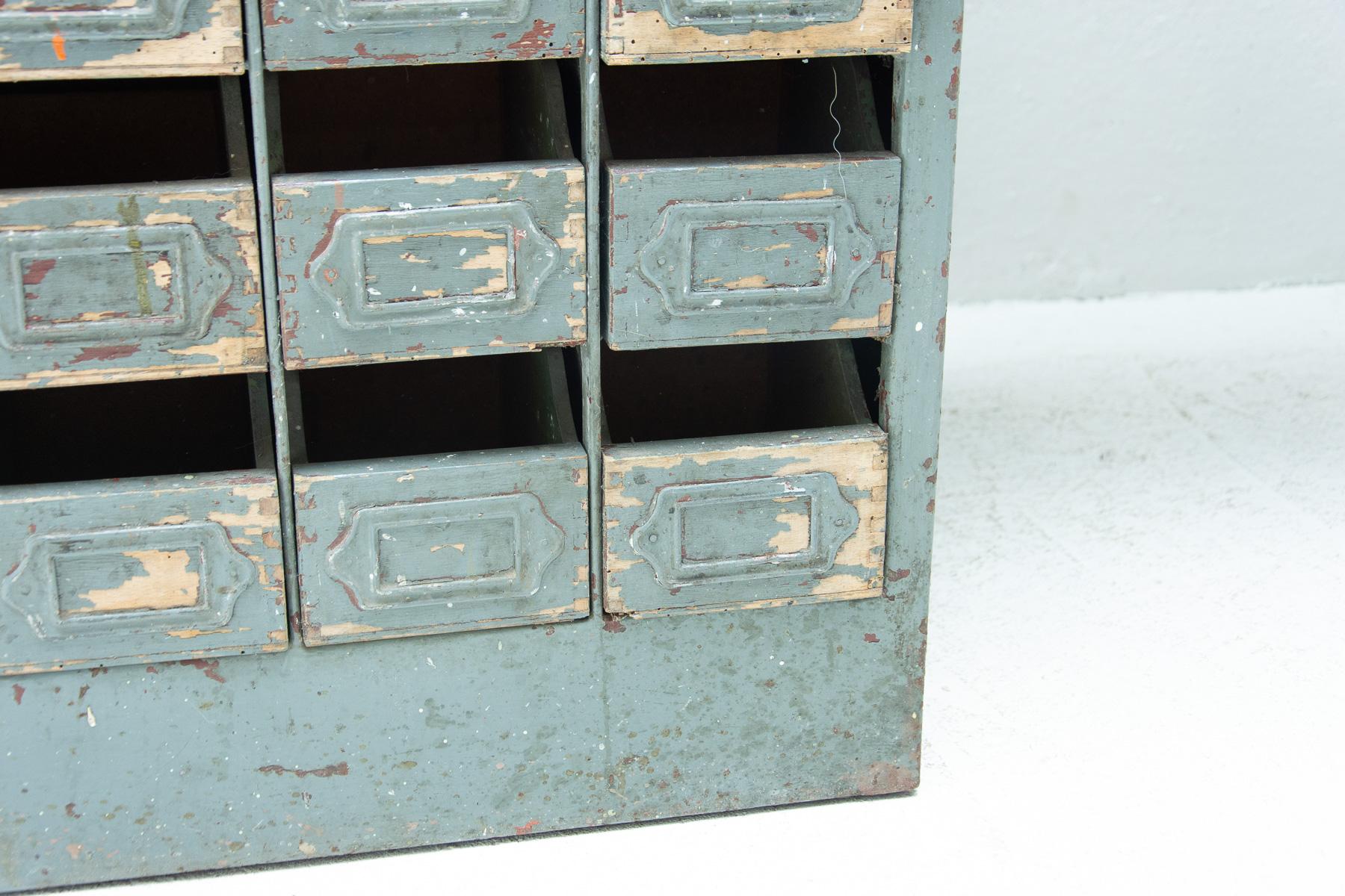 Industrial Iron Writing Desk from the 1950s, Czechoslovakia For Sale 8