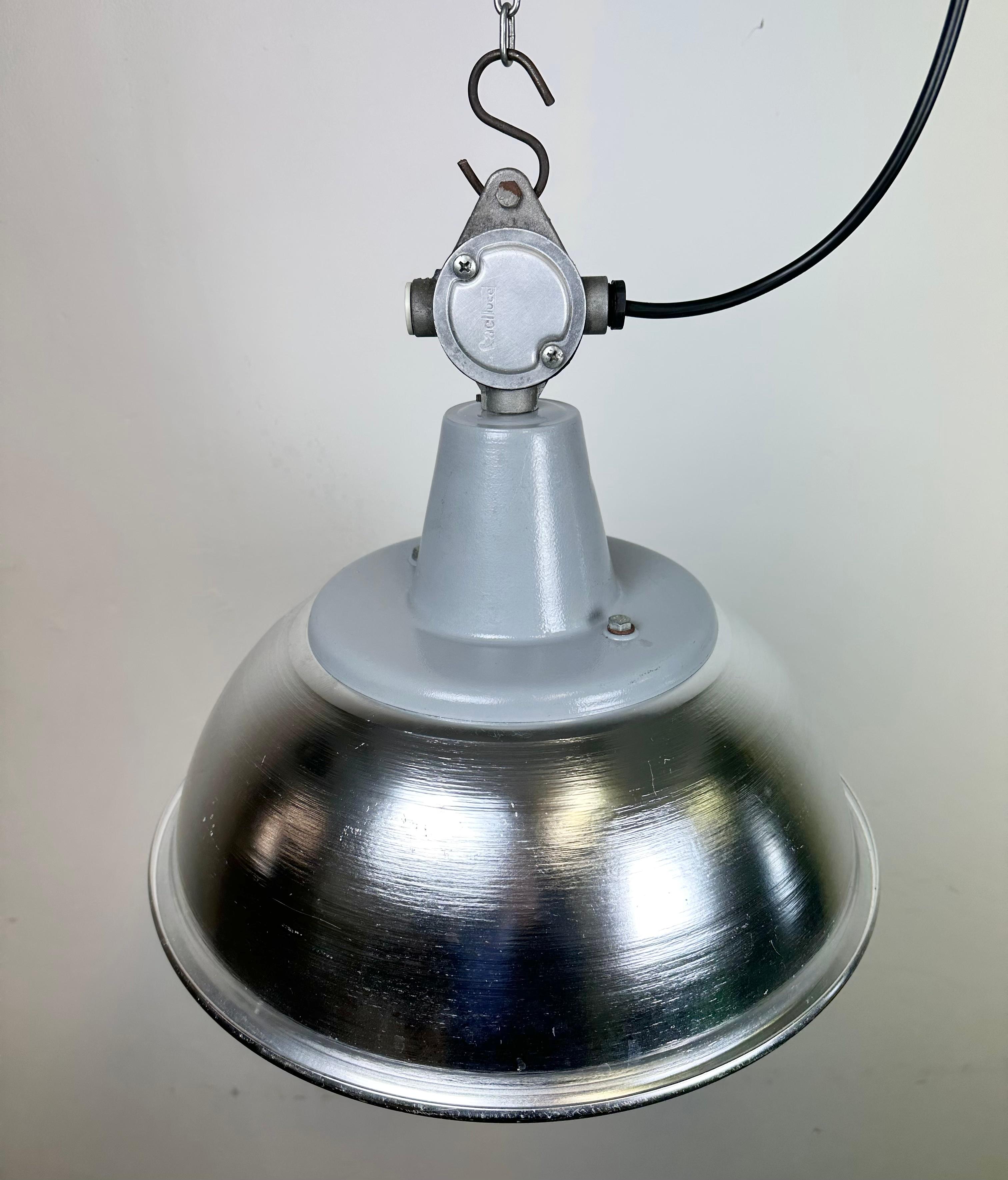 Aluminum Industrial Italian Aluminium Pendant Lamp from Fael Luce, 1970s For Sale