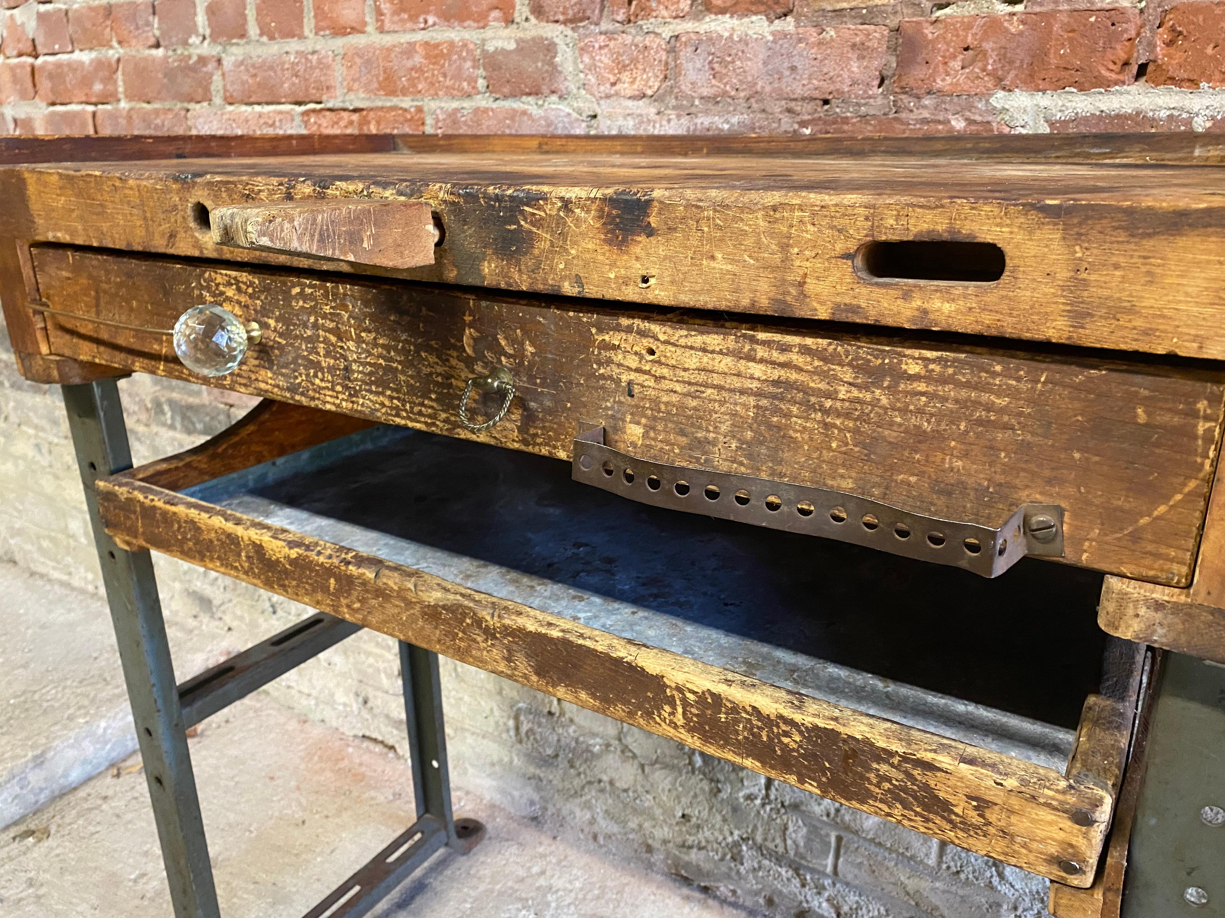 Industrial Jeweler's Bench Work Table 1
