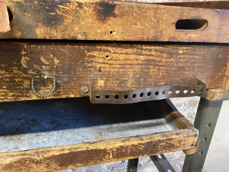 Industrial Jeweler's Bench Work Table at 1stDibs jeweler bench, used