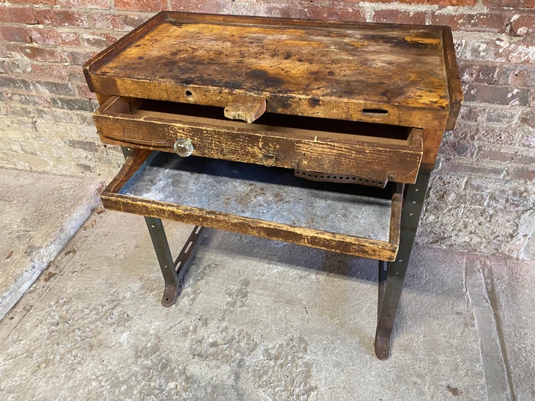 Industrial Jeweler's Bench Work Table at 1stDibs jeweler bench, used