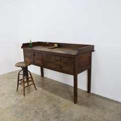 Industrial Jeweler's Bench Work Table