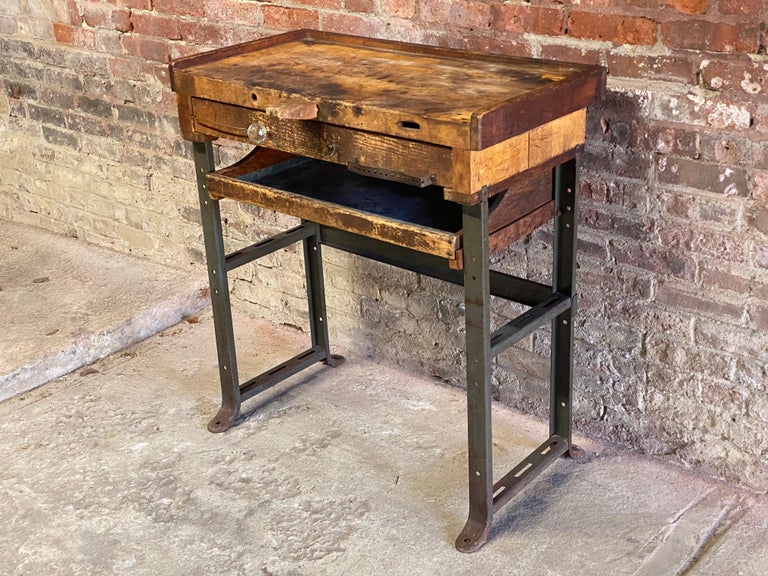 Industrial Jeweler's Bench Work Table at 1stDibs jeweler bench, used