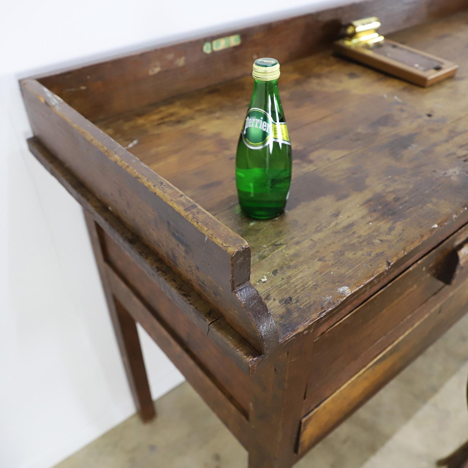 Mid-20th Century Industrial Jeweler's Bench Work Table For Sale