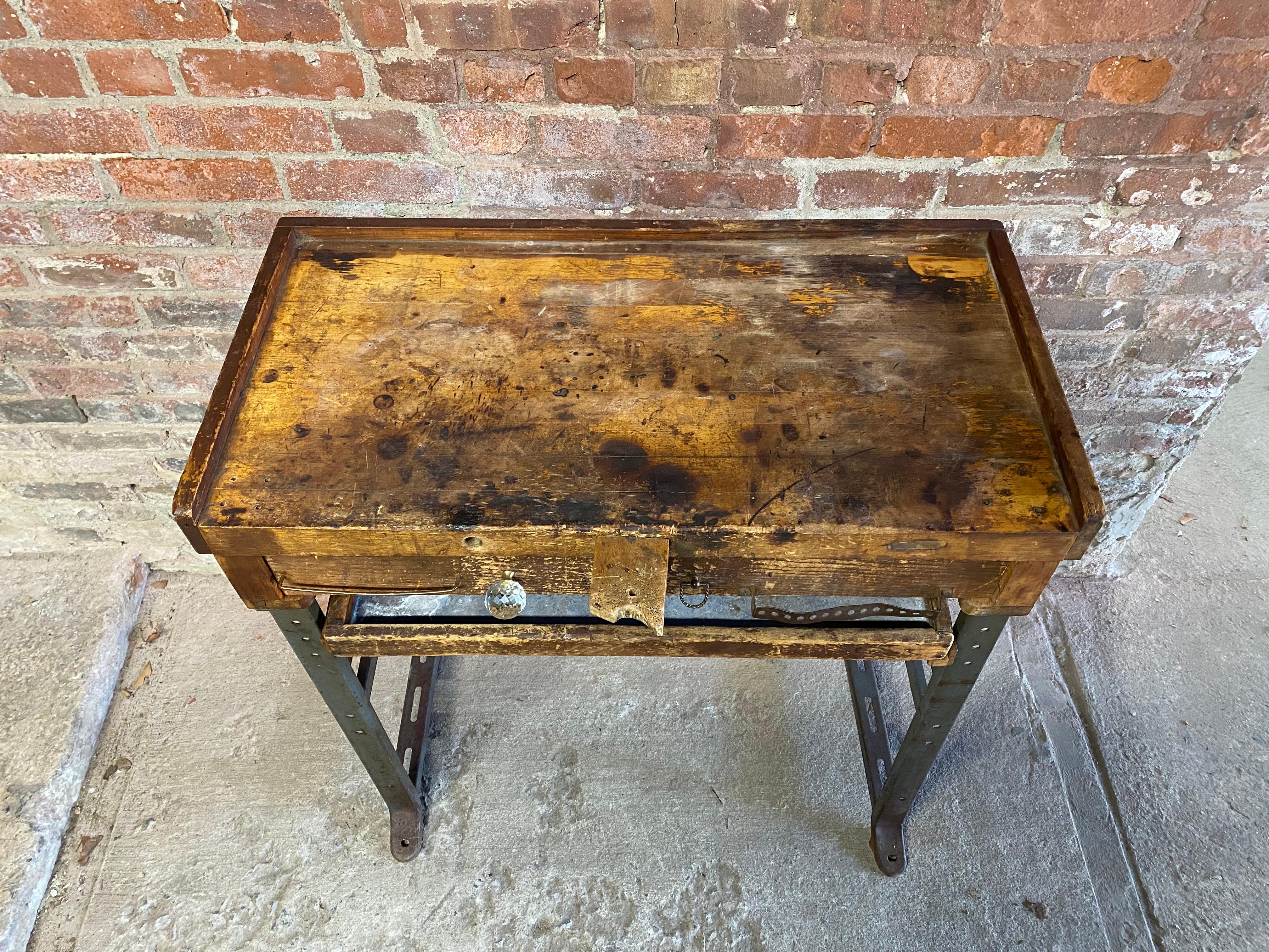 American Industrial Jeweler's Bench Work Table