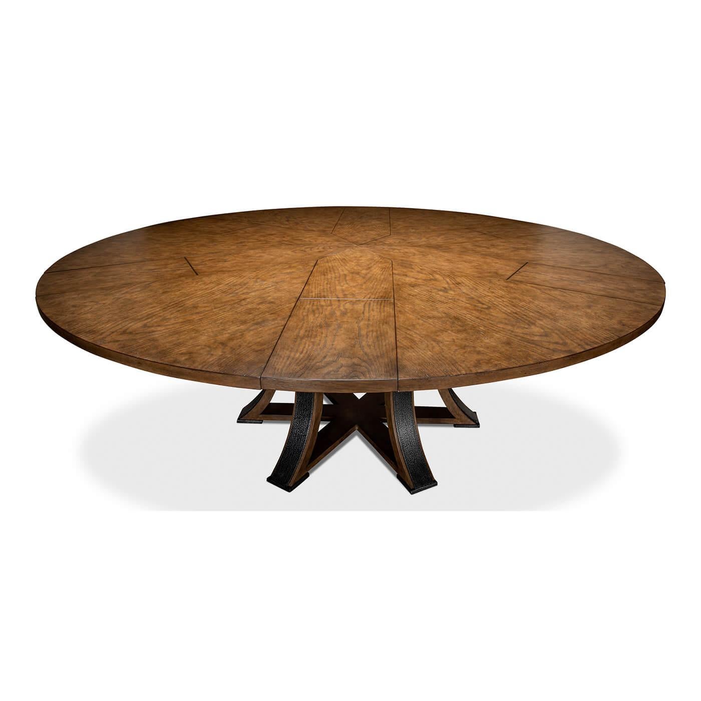 industrial round dining table