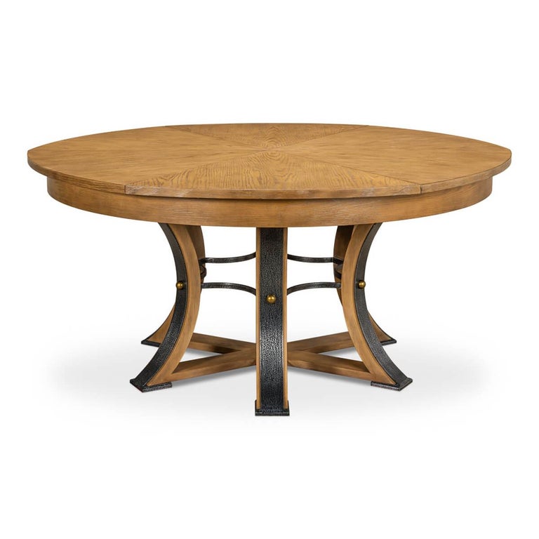 Industrial Extension Dining Table, Heather Grey, 84 For Sale at 1stDibs