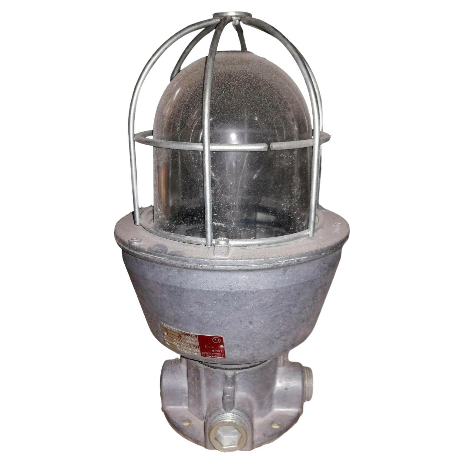 Industrial Lamp Model "evx2035" by Fondisonzo Italy, 1960s