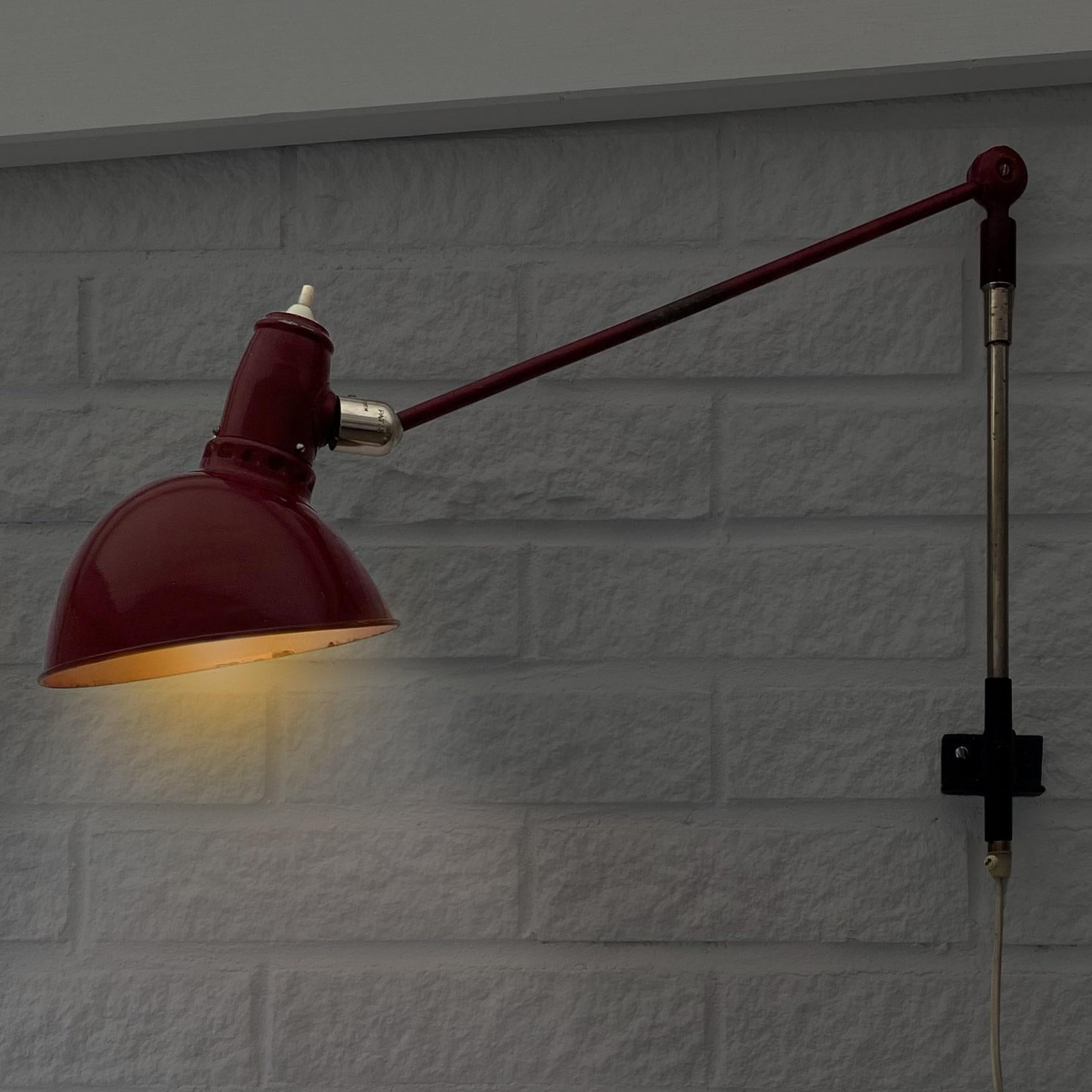 Mid-20th Century Industrial lamp Triplex Lillpendel by Johan Petter Johansson, Sweden, 1940s For Sale