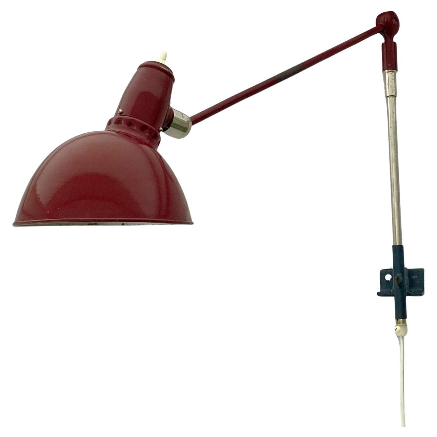 Industrial lamp Triplex Lillpendel by Johan Petter Johansson, Sweden, 1940s For Sale