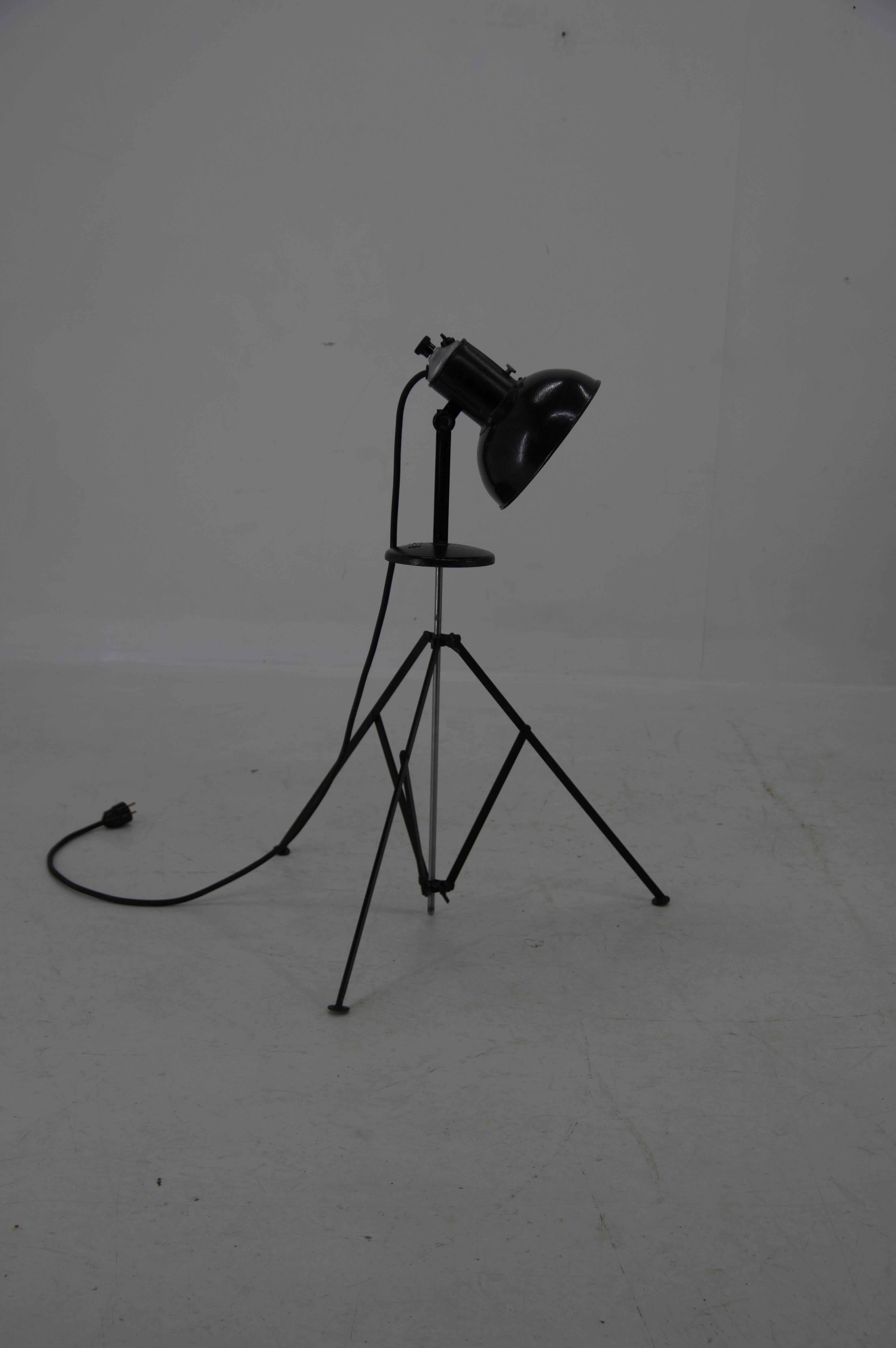 Industrial Lamp with Adjustable Shade, 1960s For Sale 4