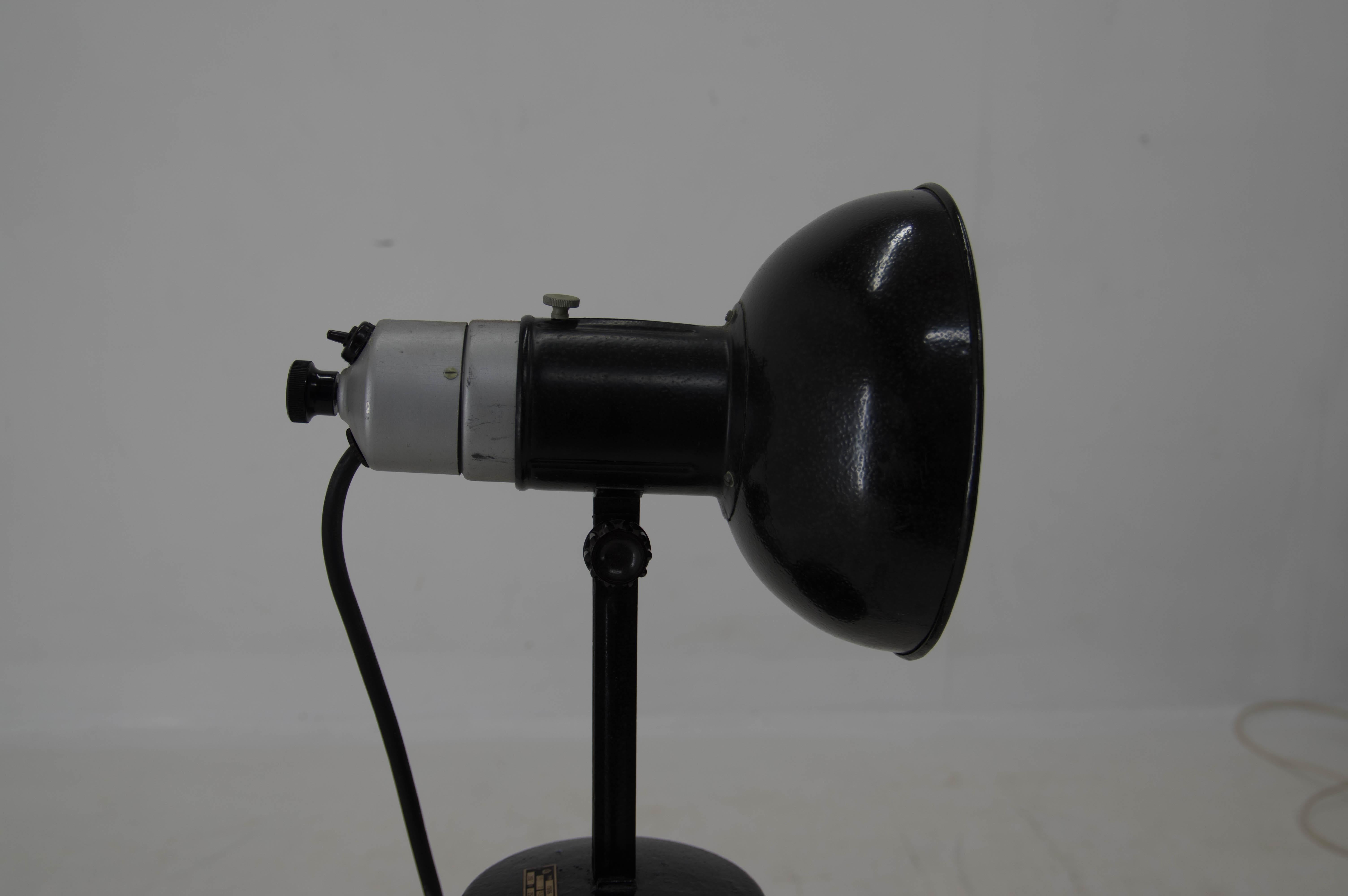 Industrial Lamp with Adjustable Shade, 1960s For Sale 6