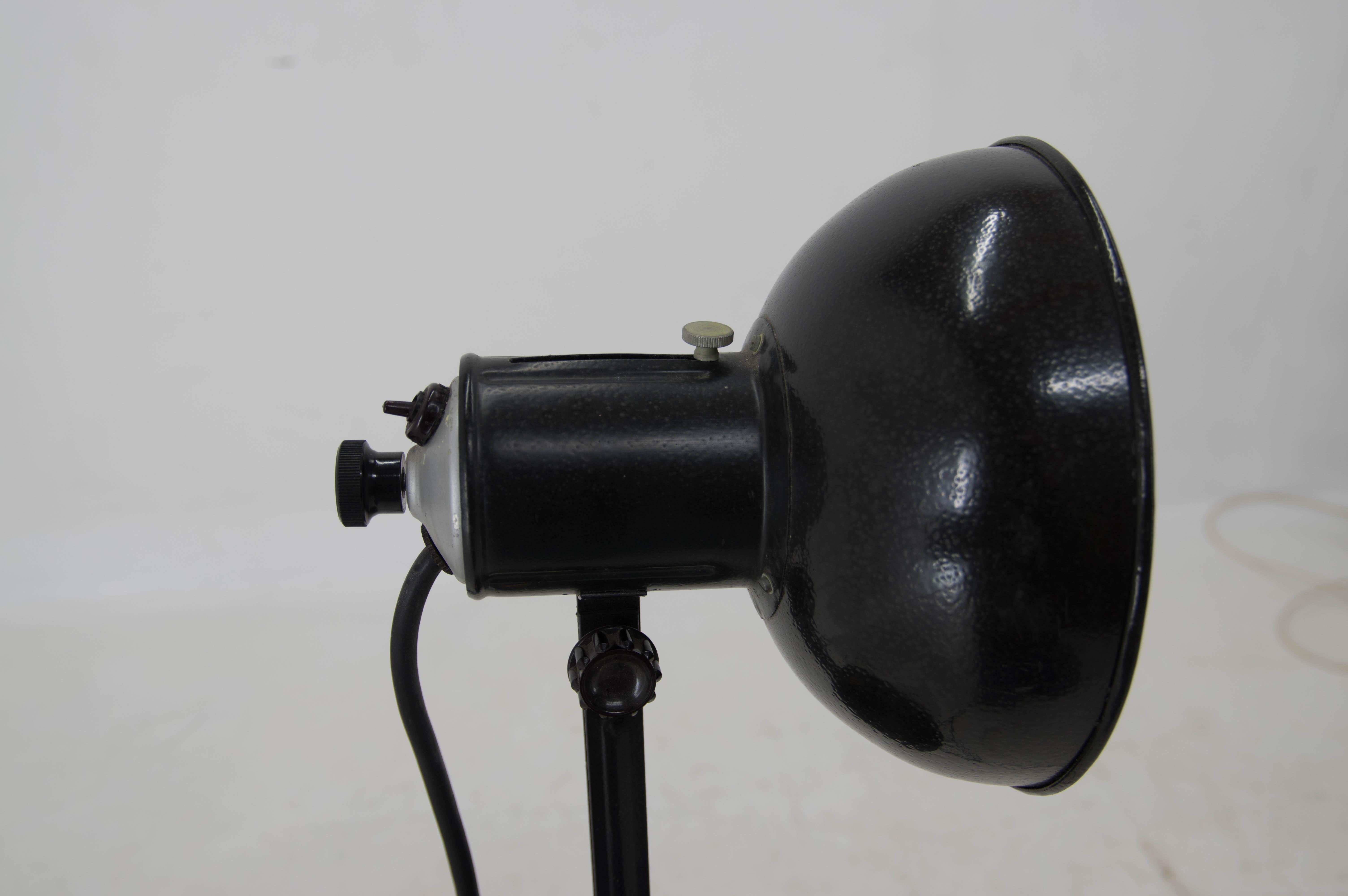 Industrial Lamp with Adjustable Shade, 1960s For Sale 7