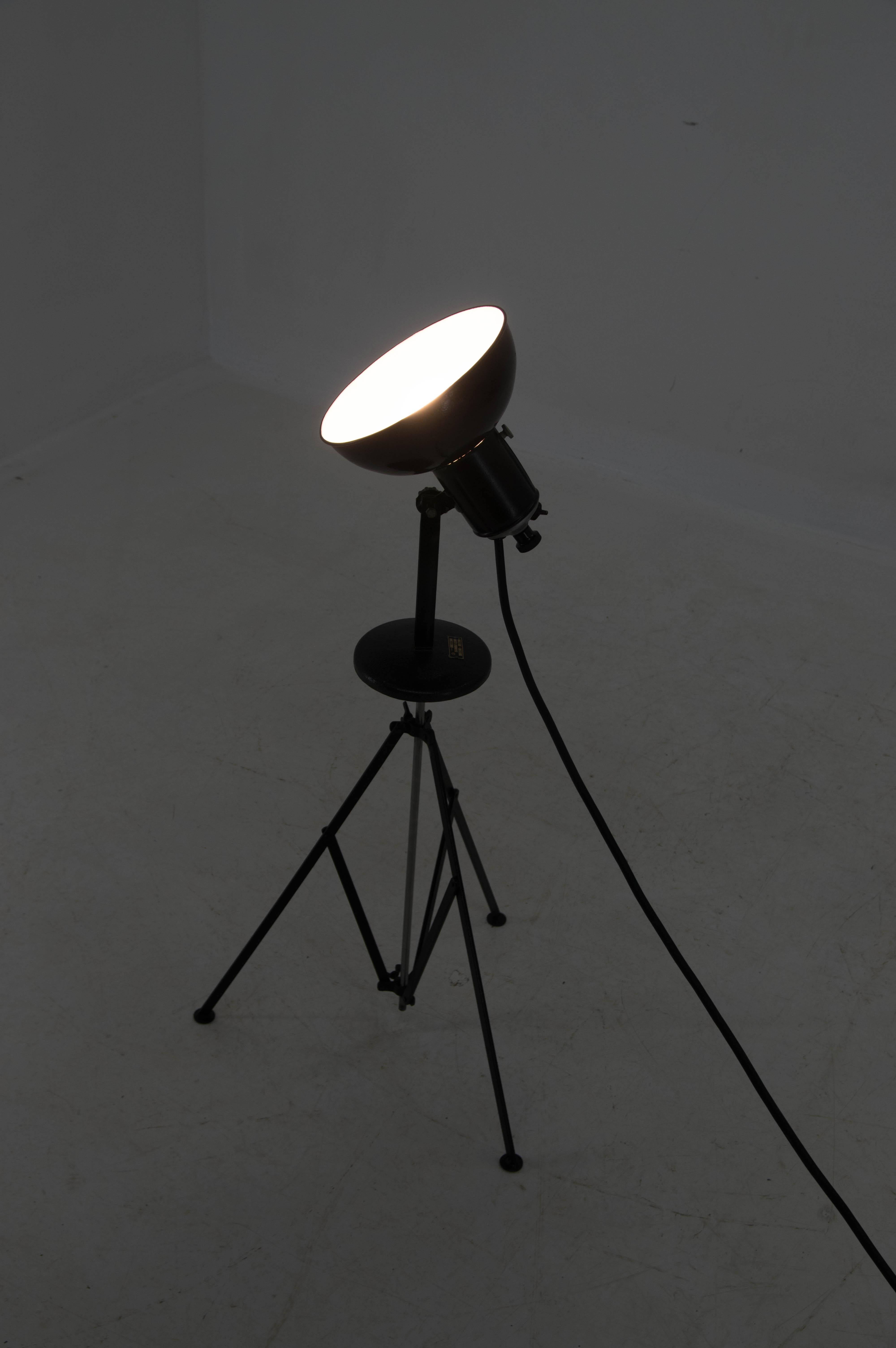 Mid-20th Century Industrial Lamp with Adjustable Shade, 1960s For Sale