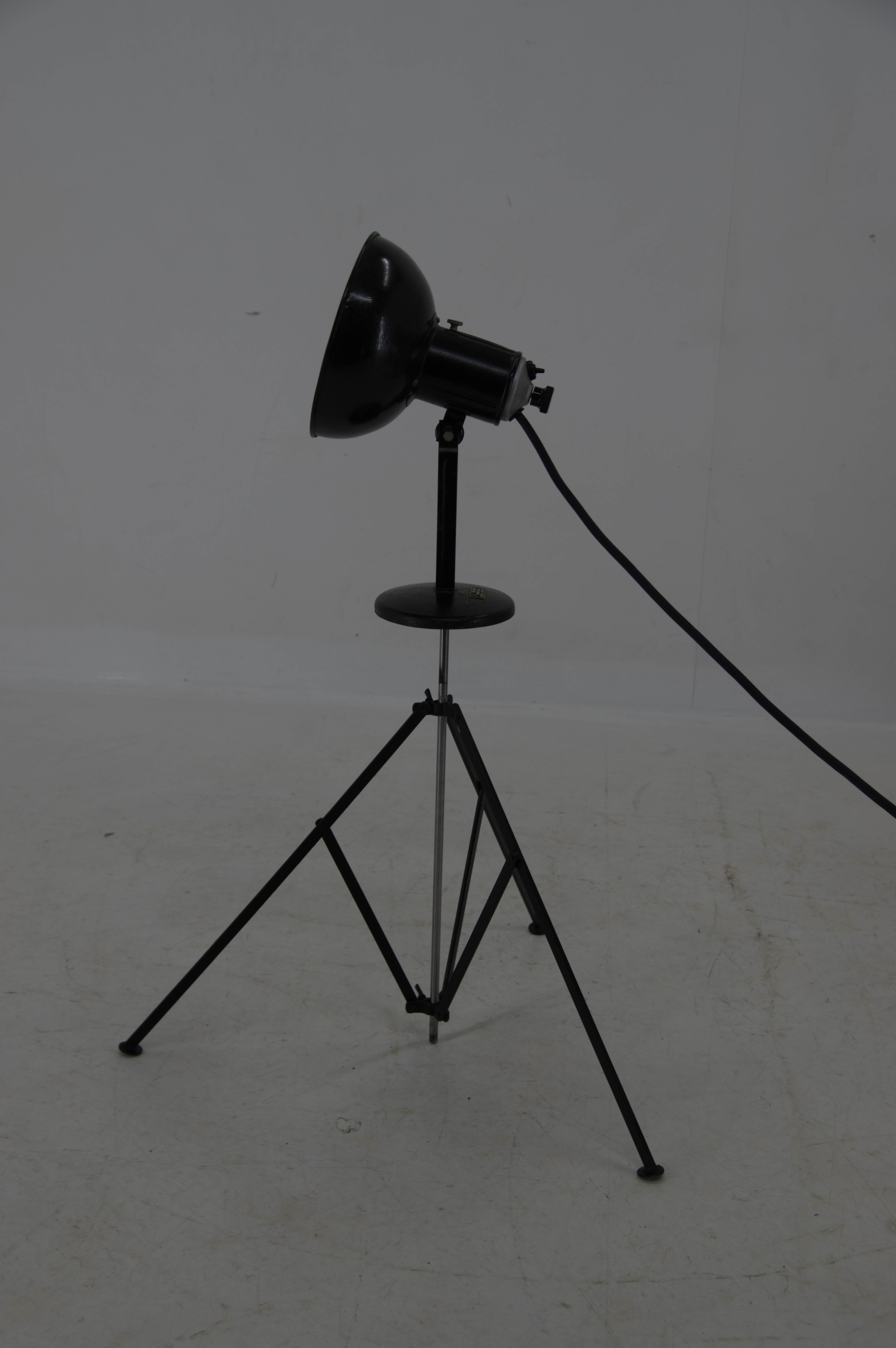 Industrial Lamp with Adjustable Shade, 1960s For Sale 3