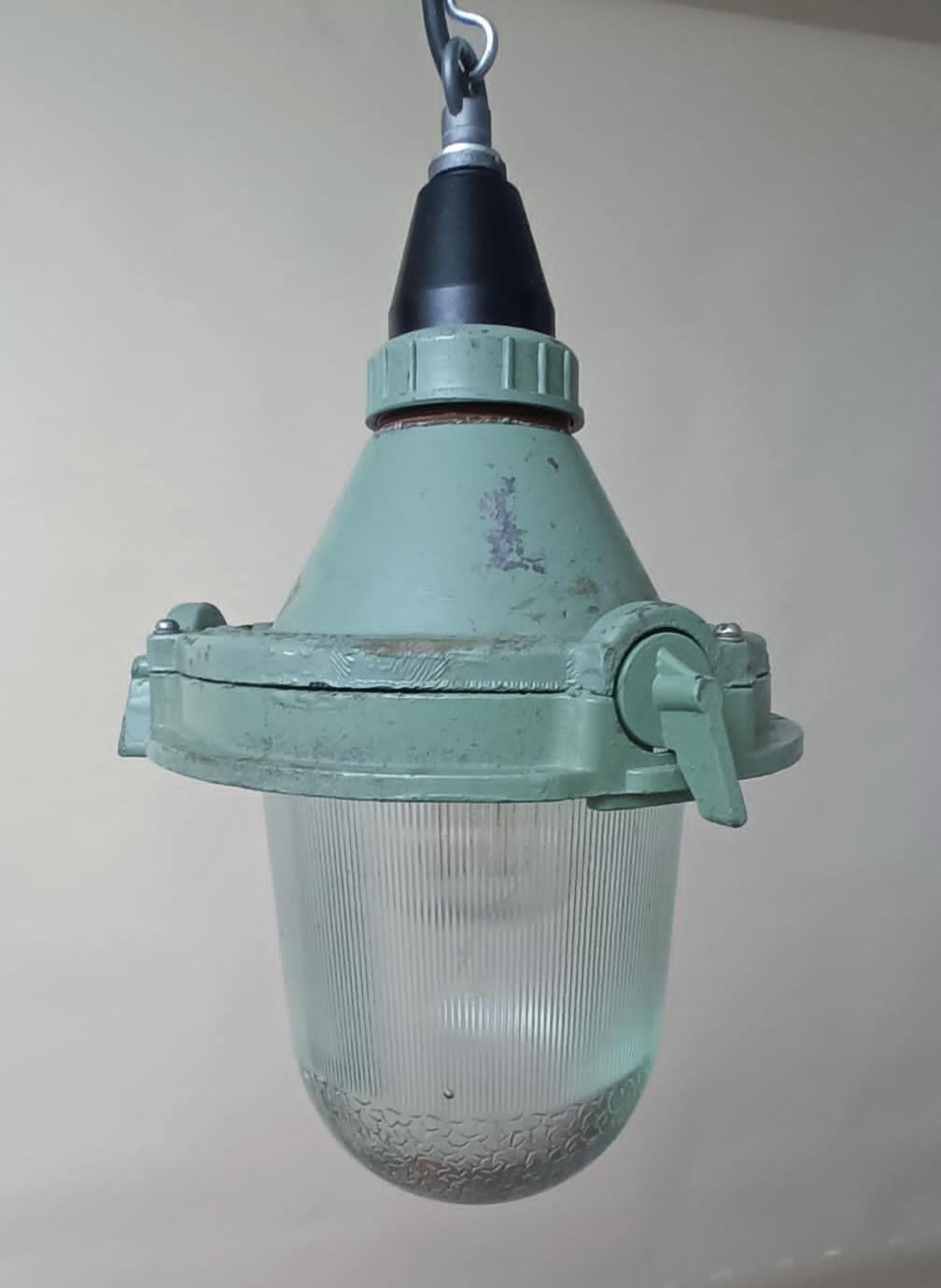 Russian Industrial Lantern, 2 Available For Sale