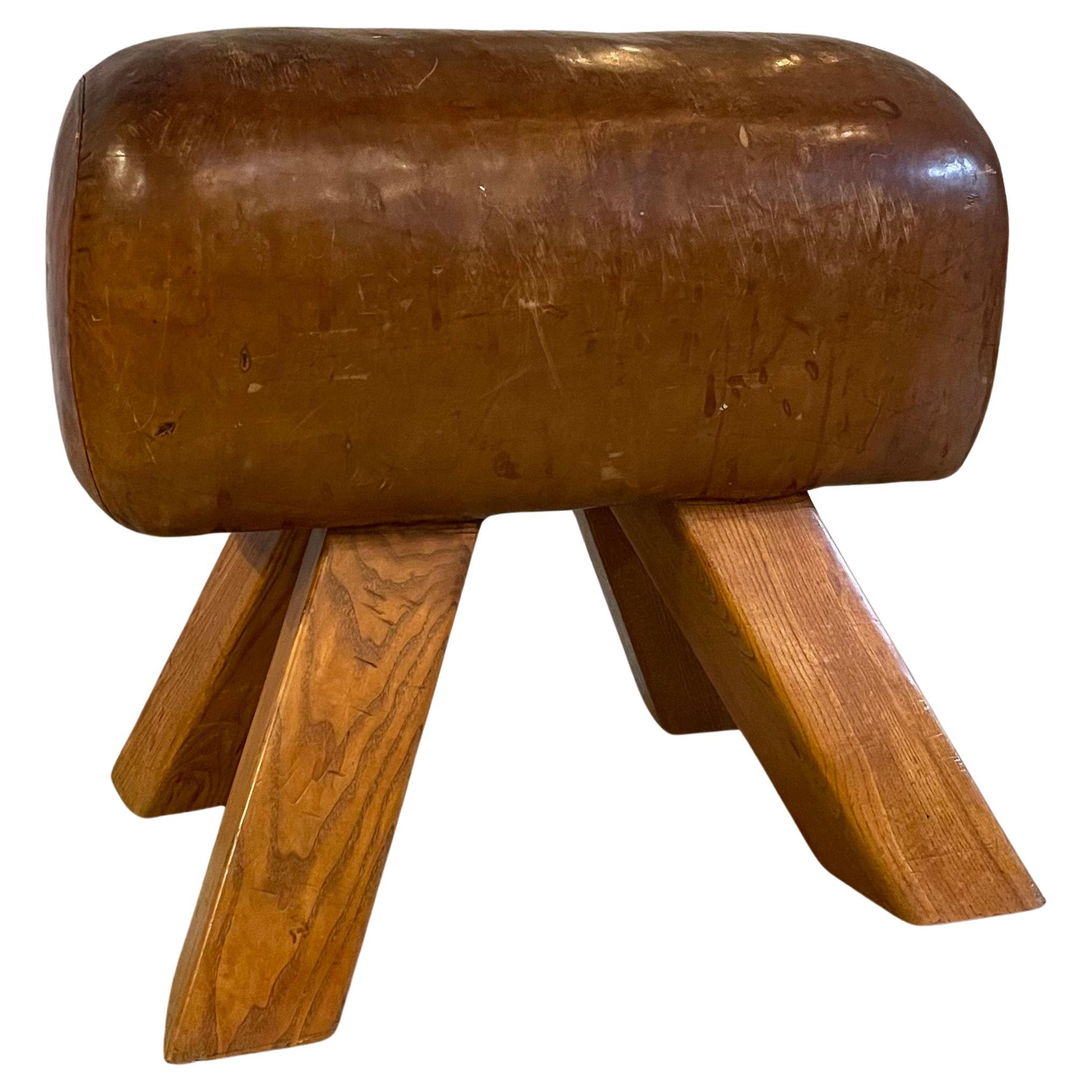 Industrial Leather Gymnastic Pommel Horse Bench For Sale