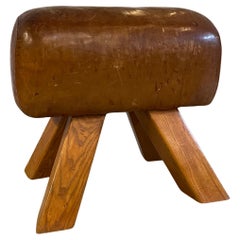 Industrial Leather Gymnastic Pommel Horse Bench