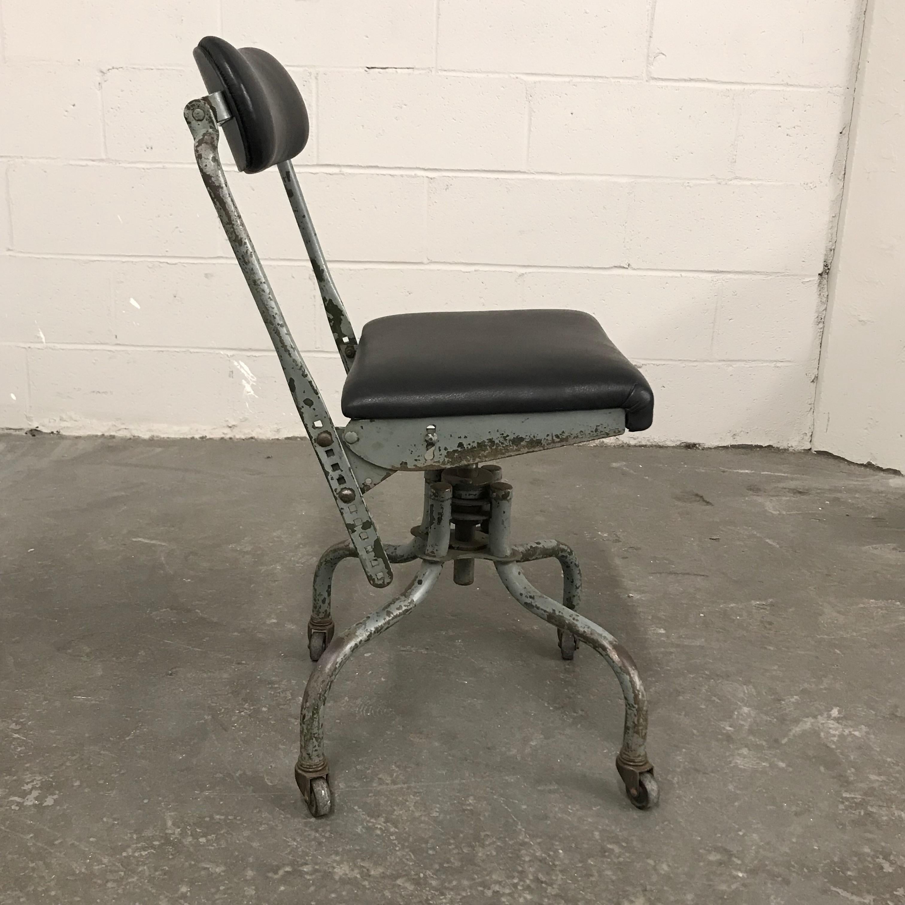 industrial leather chair
