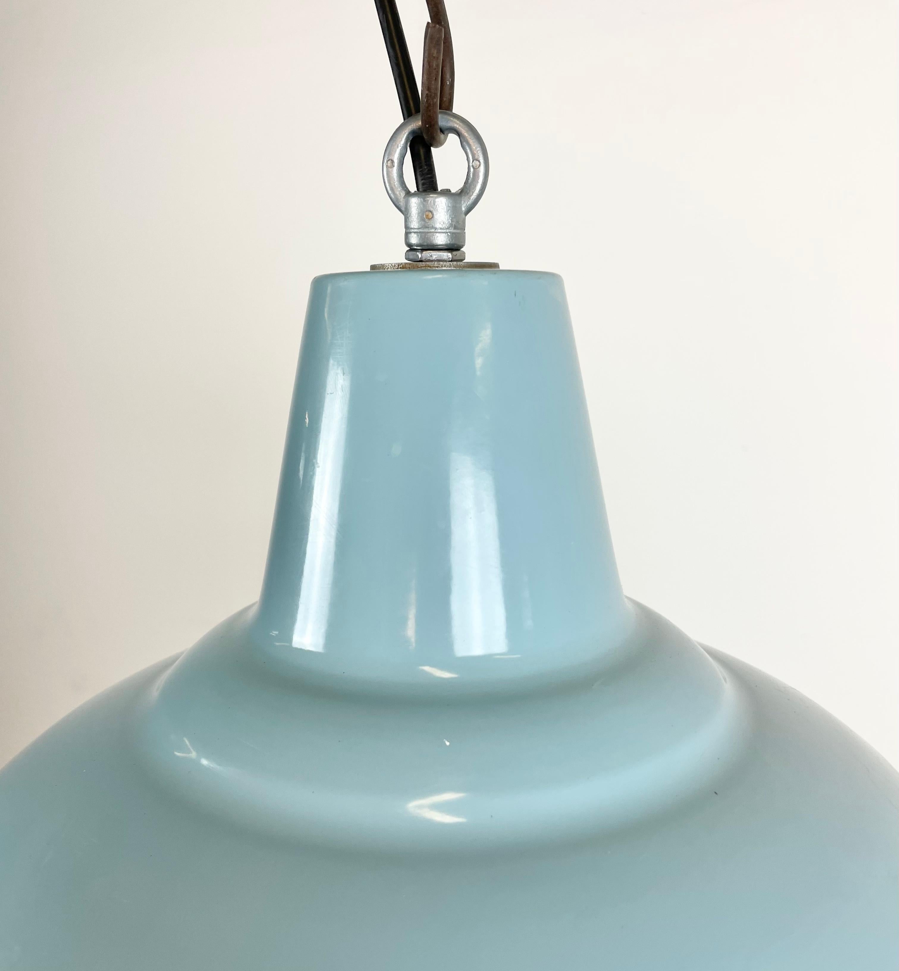 vintage blue hanging lamp