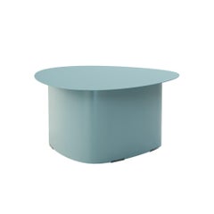 Tavolino industriale Stons azzurro realizzato da Murmurio