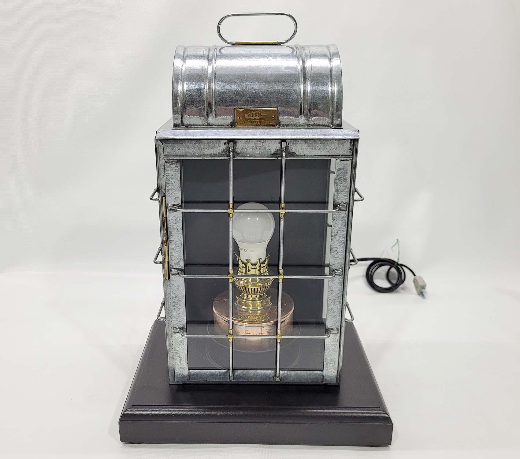 North American Industrial Lighting Ships Lantern For Sale