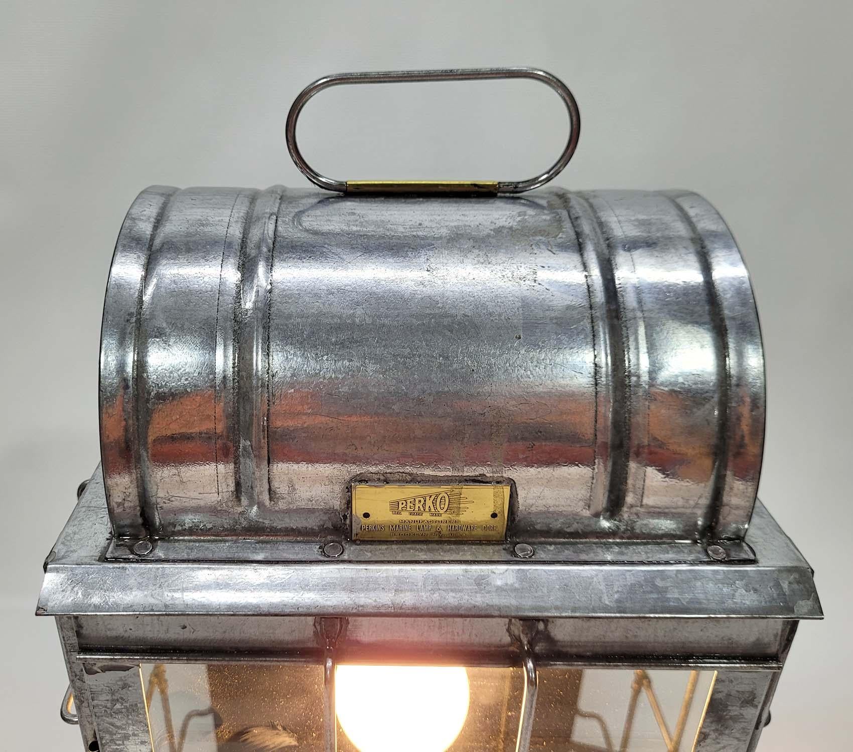 Early 20th Century Industrial Lighting Ships Lantern For Sale