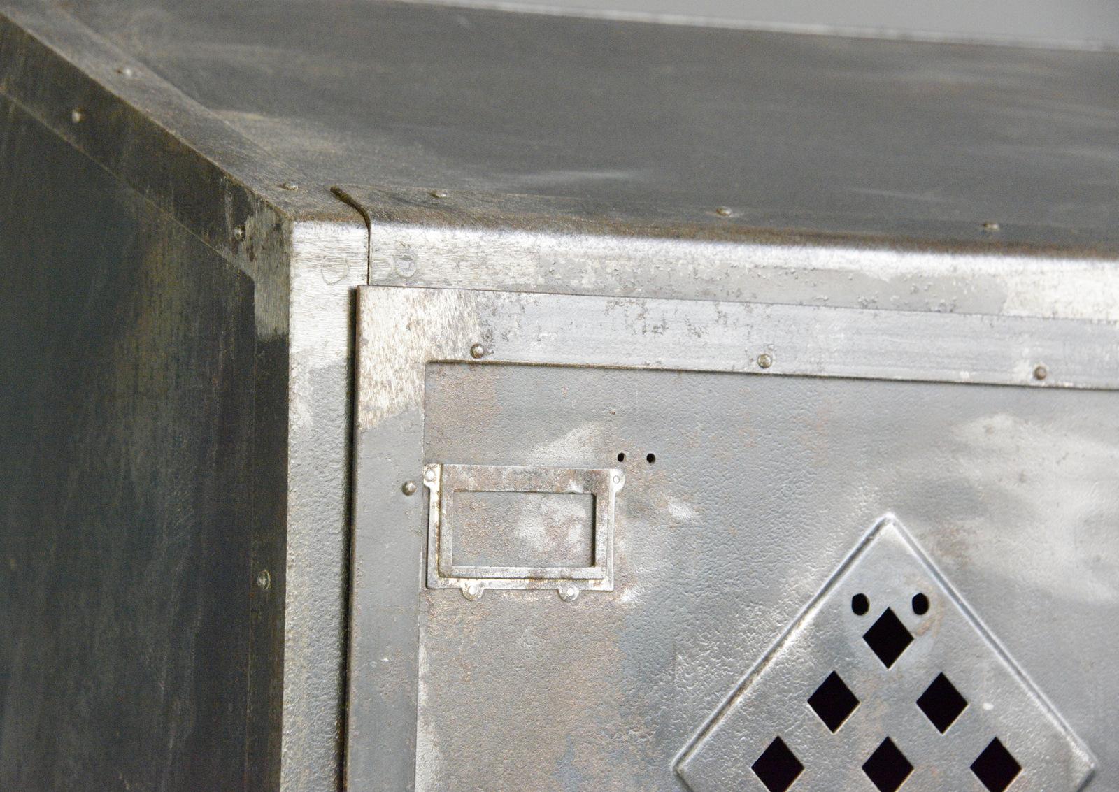 Steel Industrial Lockers by Hulftegger & Co Zurich circa 1920s