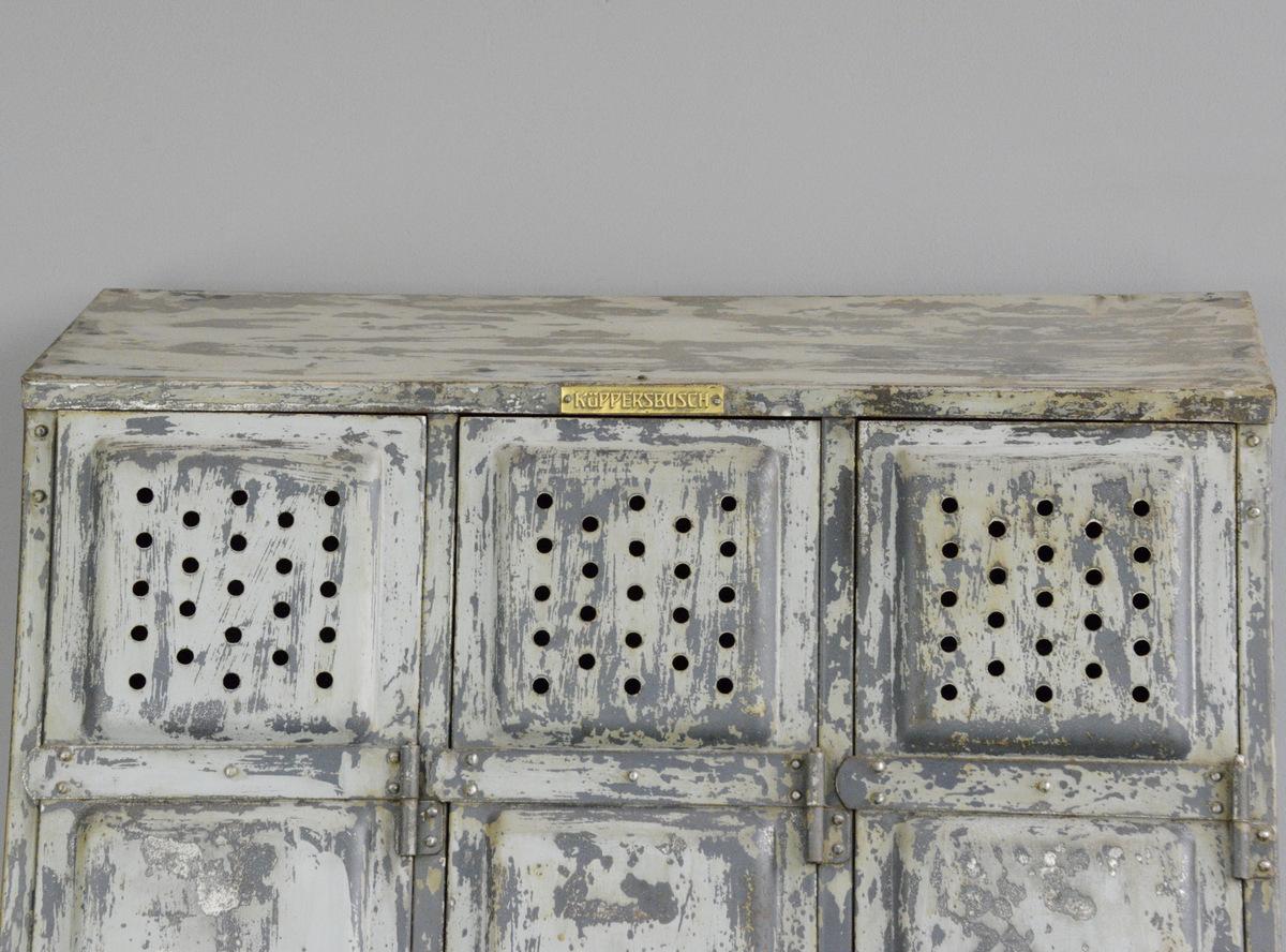 Industrial Lockers by Kuppersbusch, circa 1920s In Good Condition In Gloucester, GB