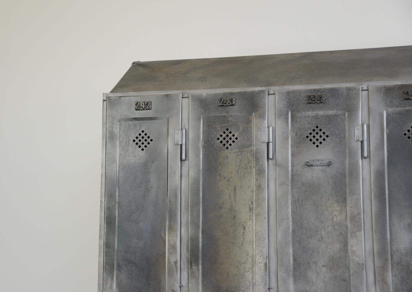 German Industrial Lockers by Otto Kind, circa 1920s