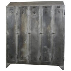 Antique Industrial Lockers by Otto Kind, circa 1920s