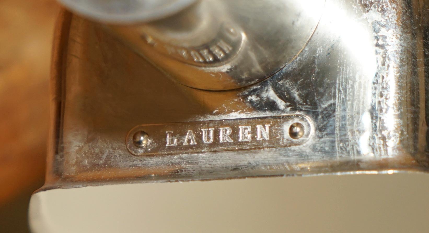 INDUSTRIAL LOOKING RALPH LAUREN ViNTAGE CHROME ARTICULATED ADJUSTABLE TABLE LAMP For Sale 10