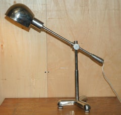 INDUSTRIAL LOOKING RALPH LAUREN ViNTAGE CHROME ARTICULATED ADJUSTABLE TABLE LAMP