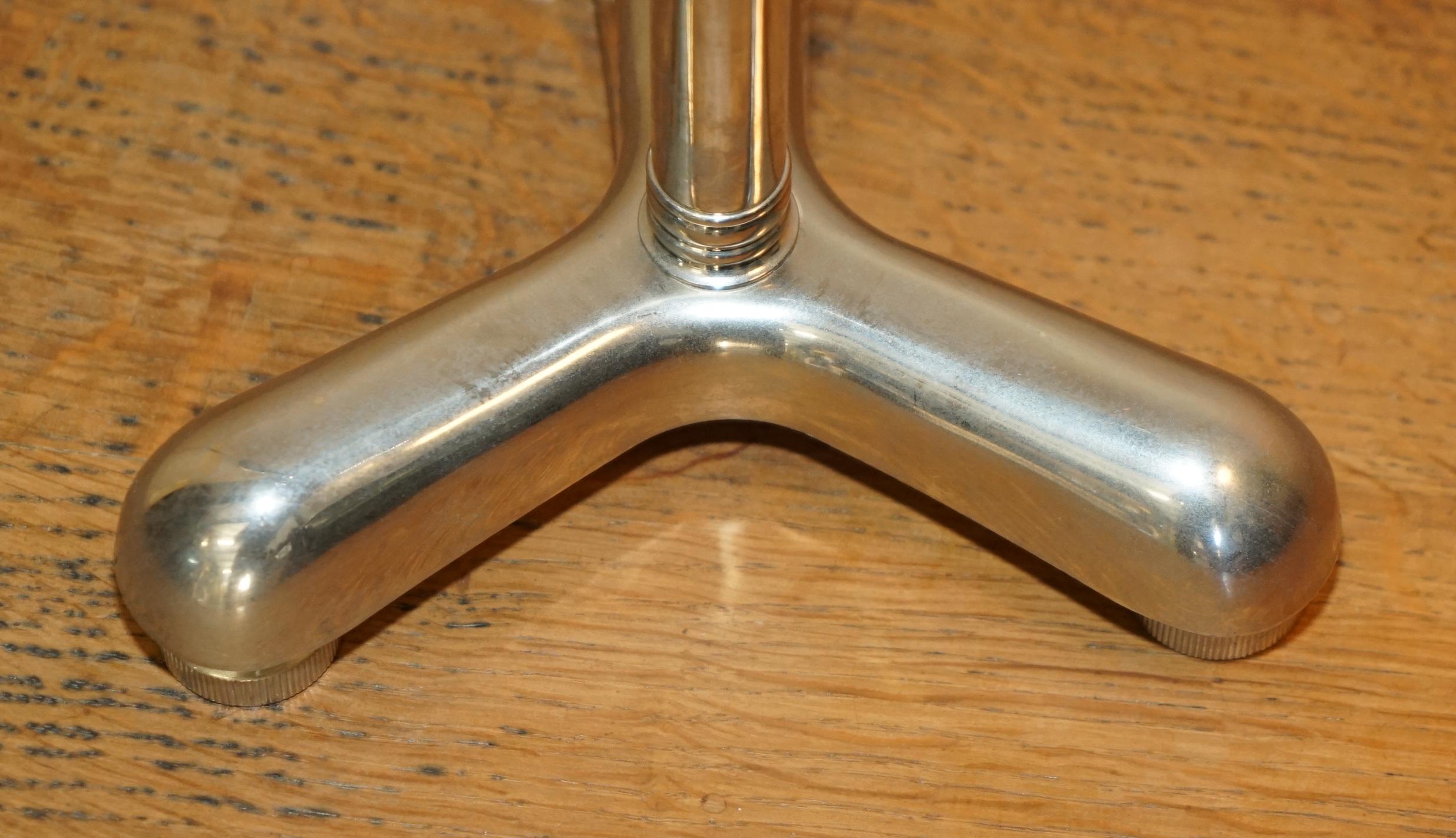 Chrome INDUSTRIAL LOOKING RALPH LAUREN ViNTAGE CHROME ARTICULATED ADJUSTABLE TABLE LAMP For Sale