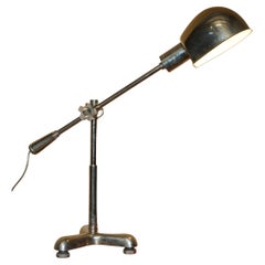 INDUSTRIAL LOOKING RALPH LAUREN Vintage CHROME ARTICULATED ADJUSTABLE TABLE LAMP