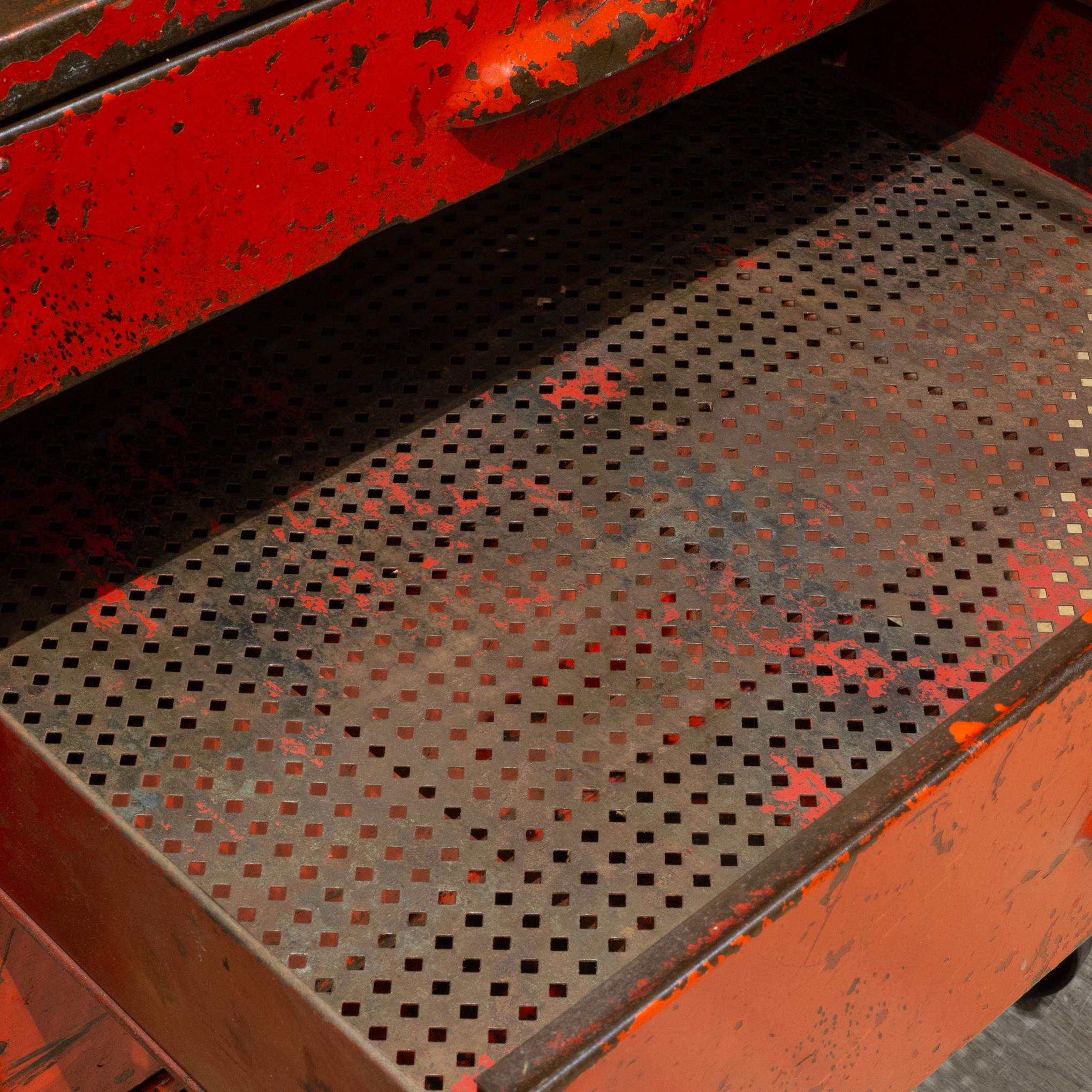 Industrial Machinist Rolling Tool Cart c.1940 5