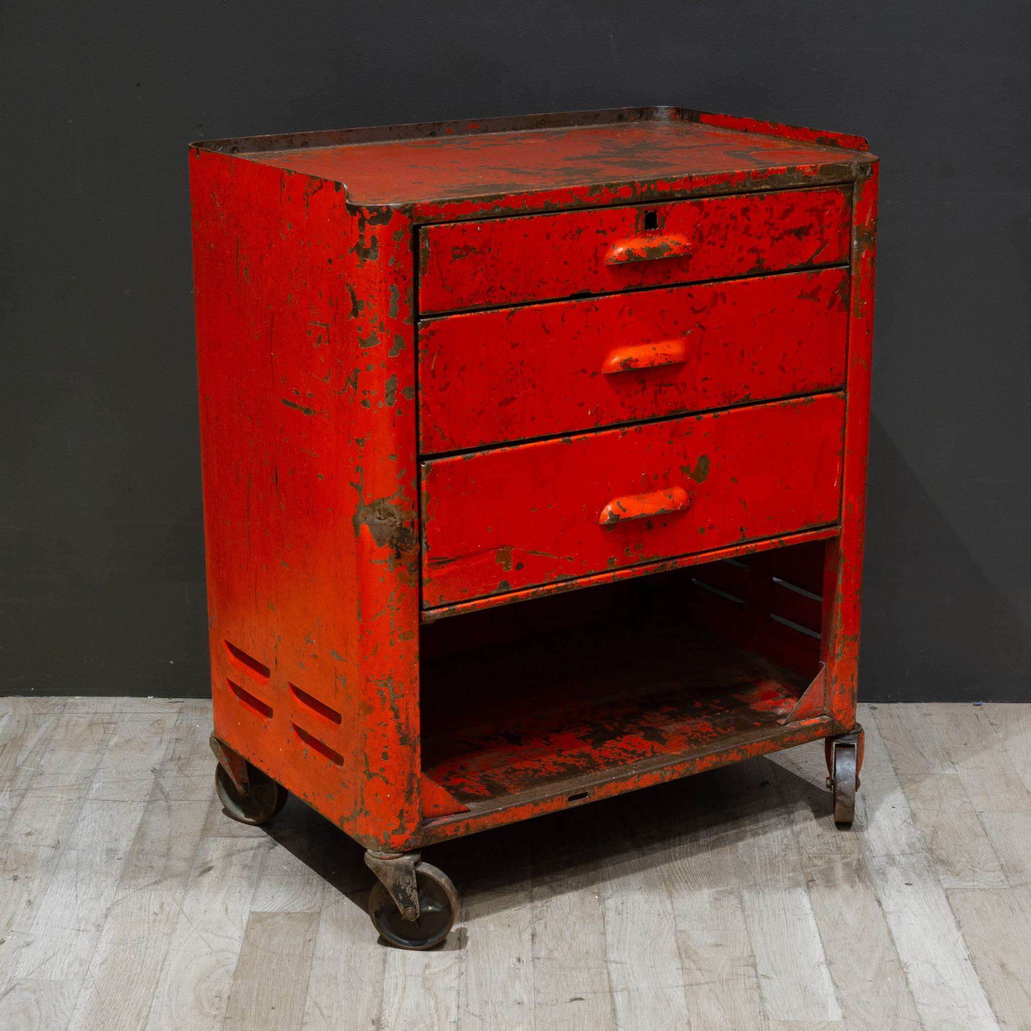 20th Century Industrial Machinist Rolling Tool Cart c.1940