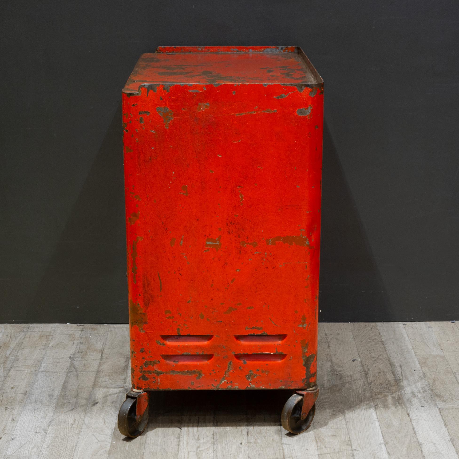 Industrial Machinist Rolling Tool Cart c.1940 2