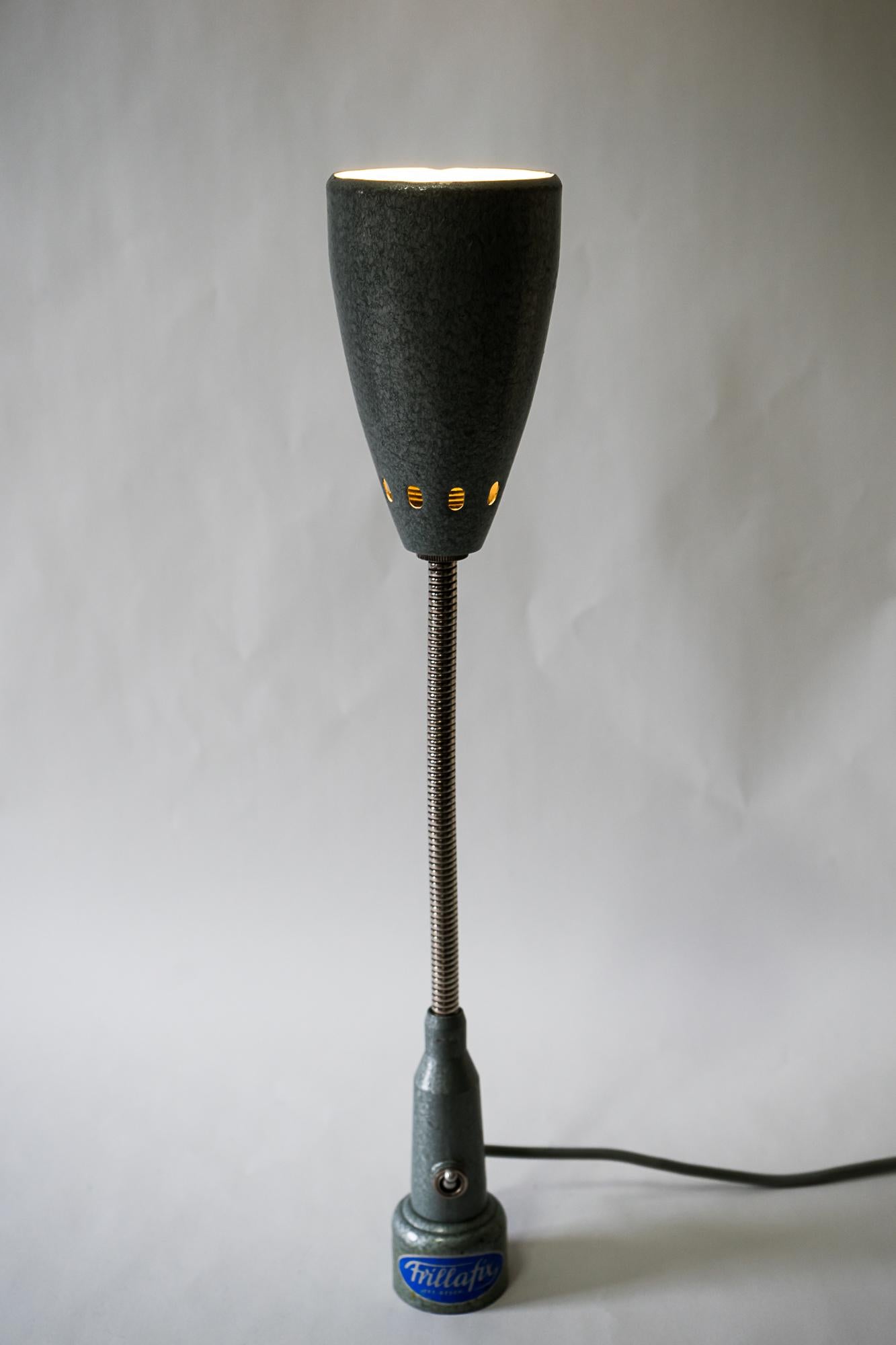 Mid-20th Century Industrial Magnetic Table Lamp by Trillafix, circa 1950s For Sale