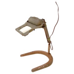 Industrial magnifying lamp by Gruber, patented S.G.D.G. in France - 1940/50s
