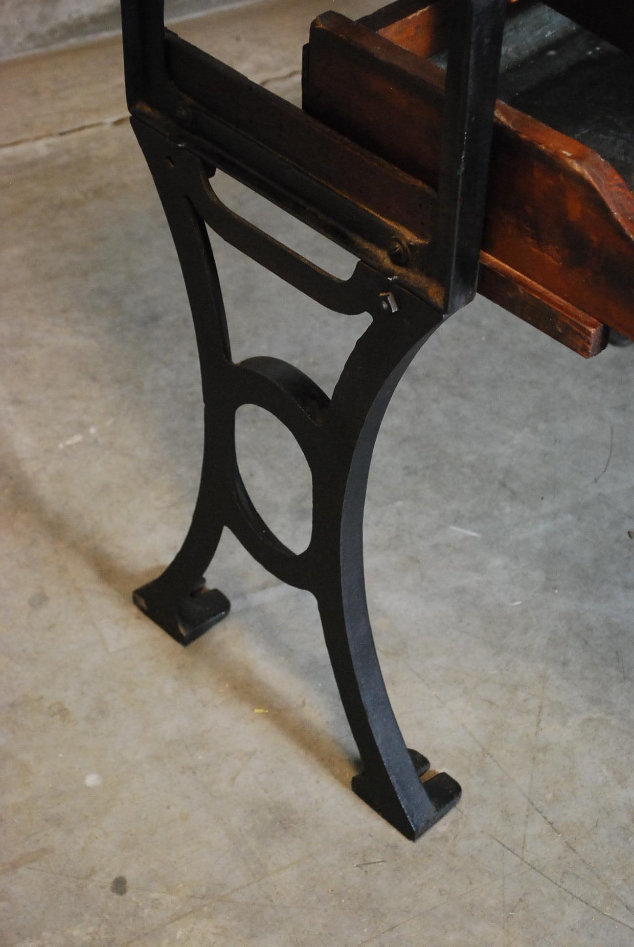 American Industrial Maple and Cast Iron Jeweler's Work Bench, 1930s