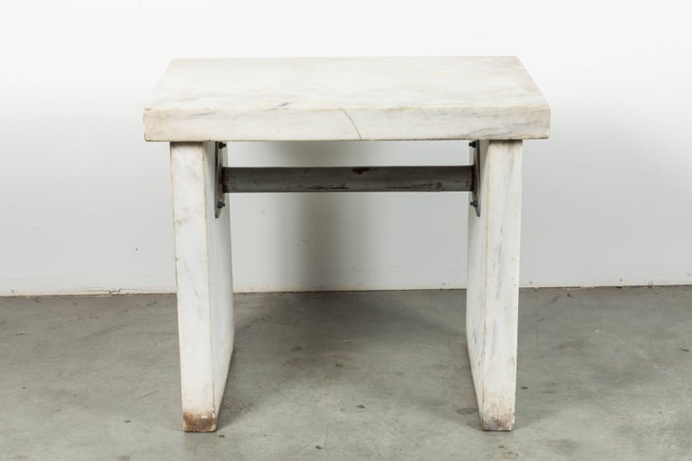 Industrial Marble Slab Candy Maker, Bakery or Lab Work Table at 1stdibs