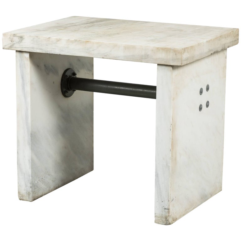 Industrial Marble Slab Candy Maker, Bakery or Lab Work Table For Sale