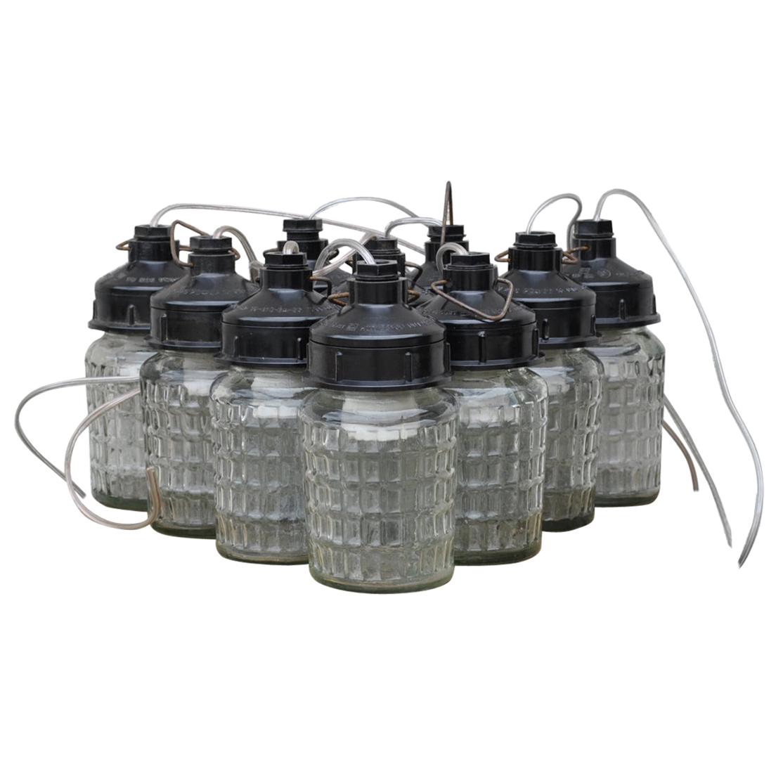 Industrial 'mason jar' Lights, 1970s For Sale