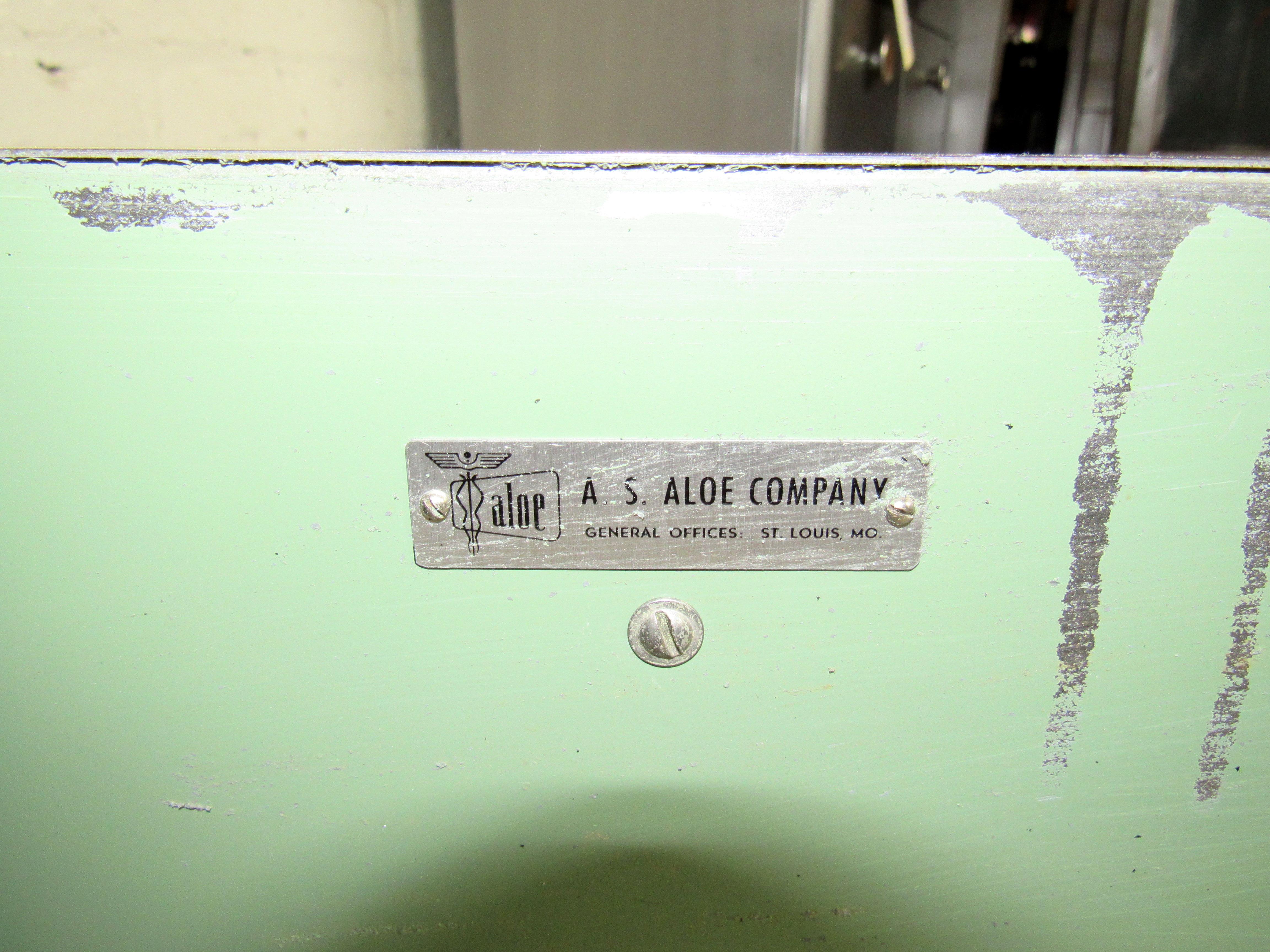 Industrial Metal Cabinet by Aloe Company In Good Condition In Brooklyn, NY