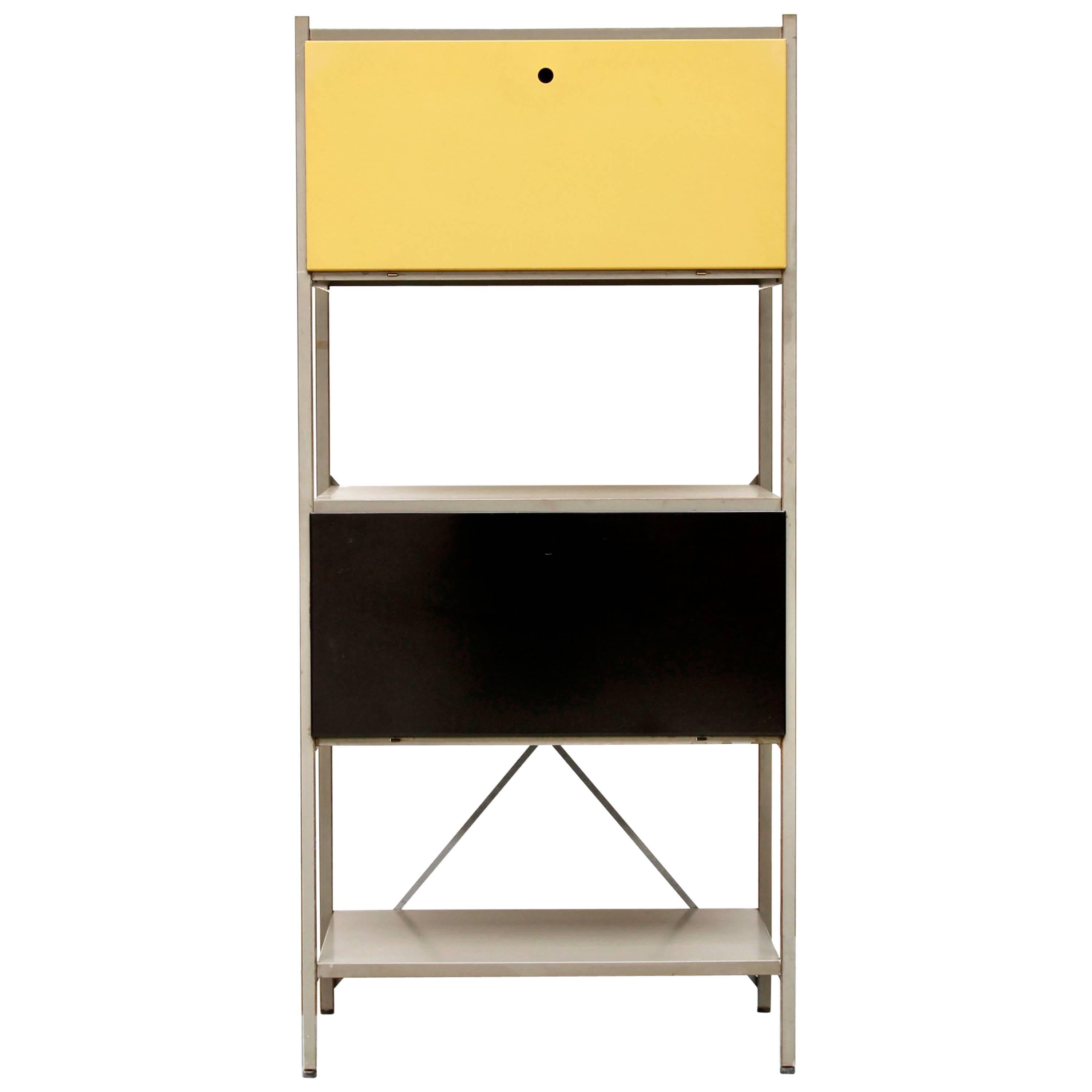 Industrial Metal Cabinet or Divider Model No. 663 by Wim Rietveld for Gispen