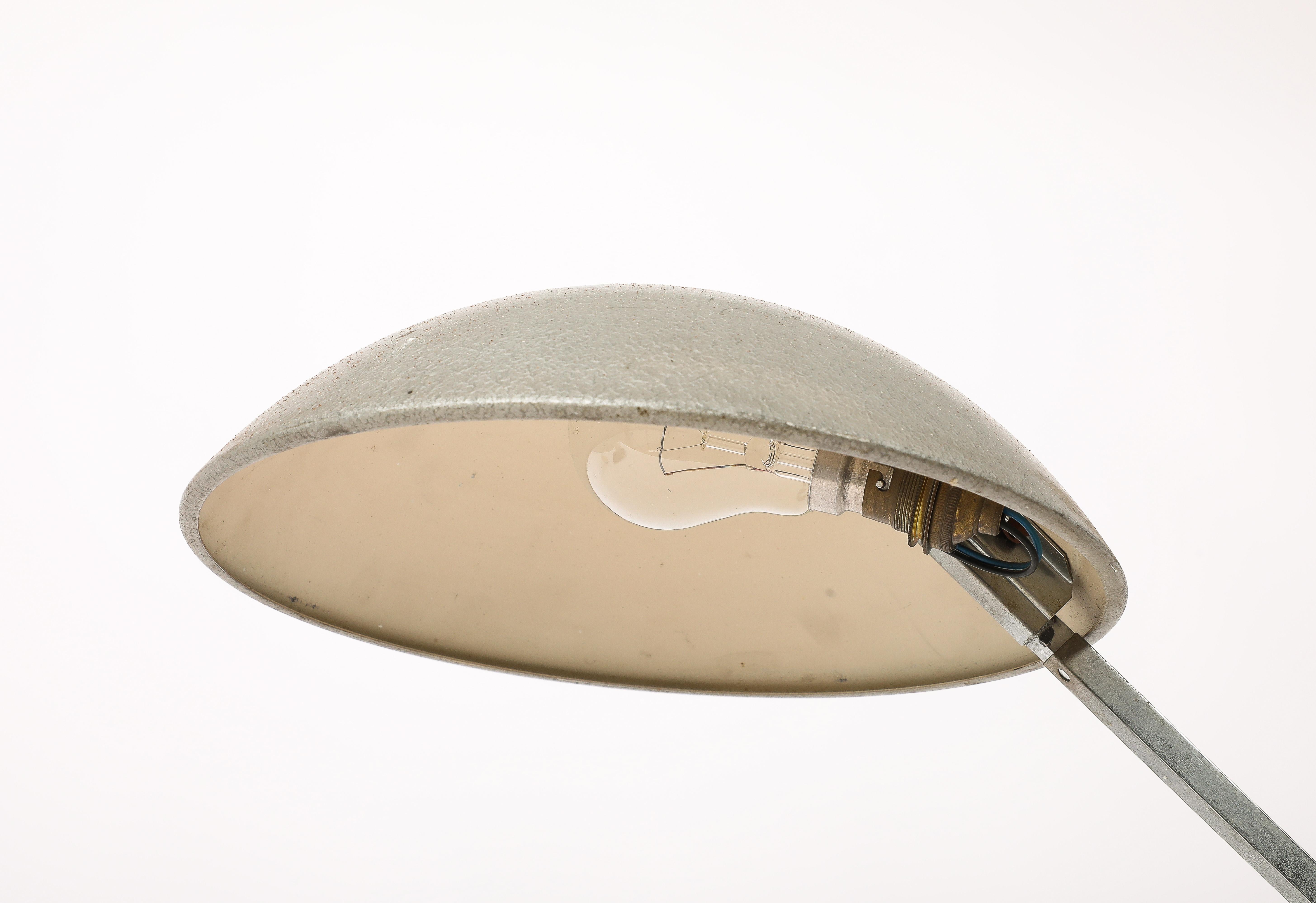 Industrial Metal Desk Lamp, France 1970's For Sale 6
